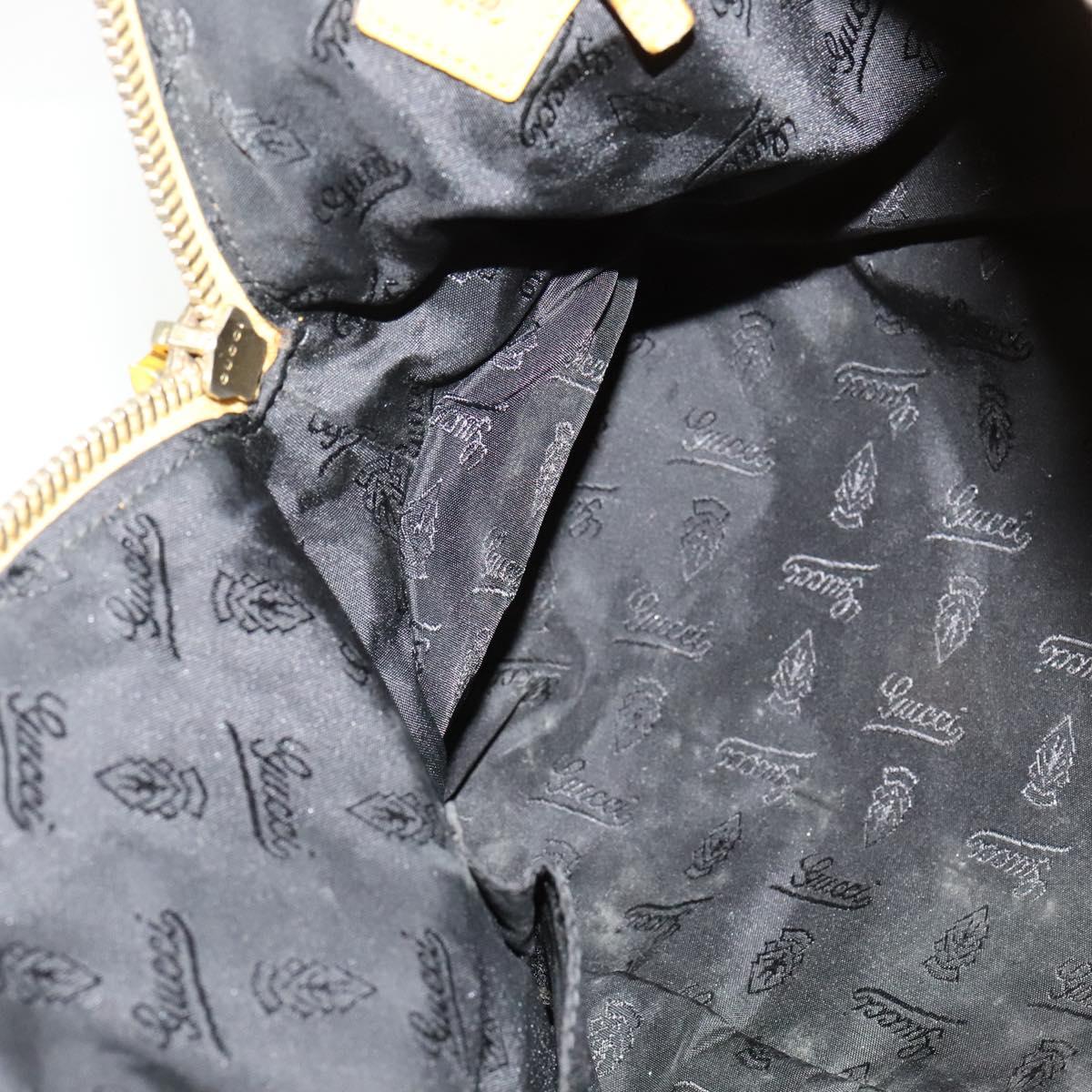GUCCI Tote Bag Enamel Yellow Gold 197019 Auth bs28709