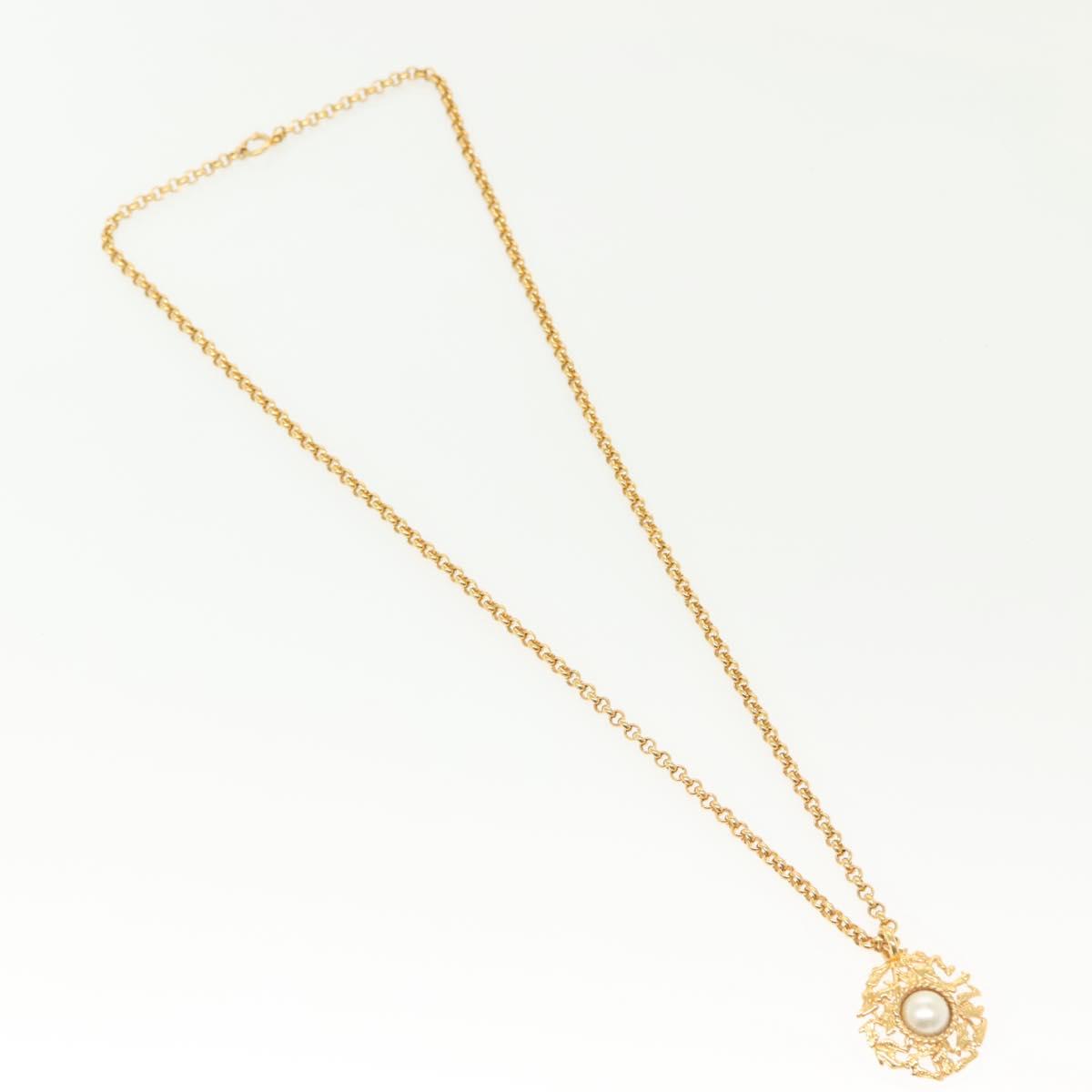 Salvatore Ferragamo Necklace metal Gold Auth bs28768