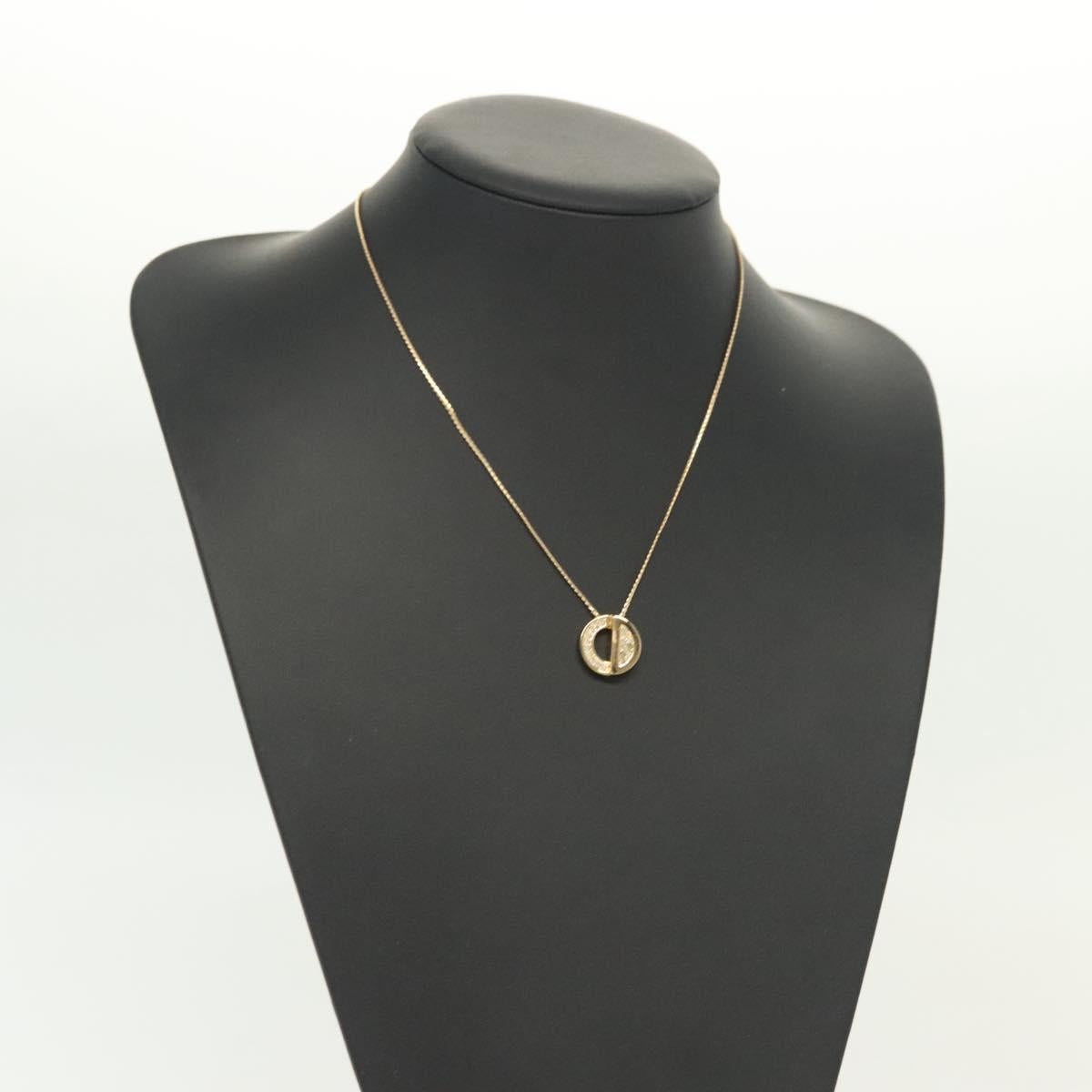 Christian Dior Necklace metal Gold Auth bs28769