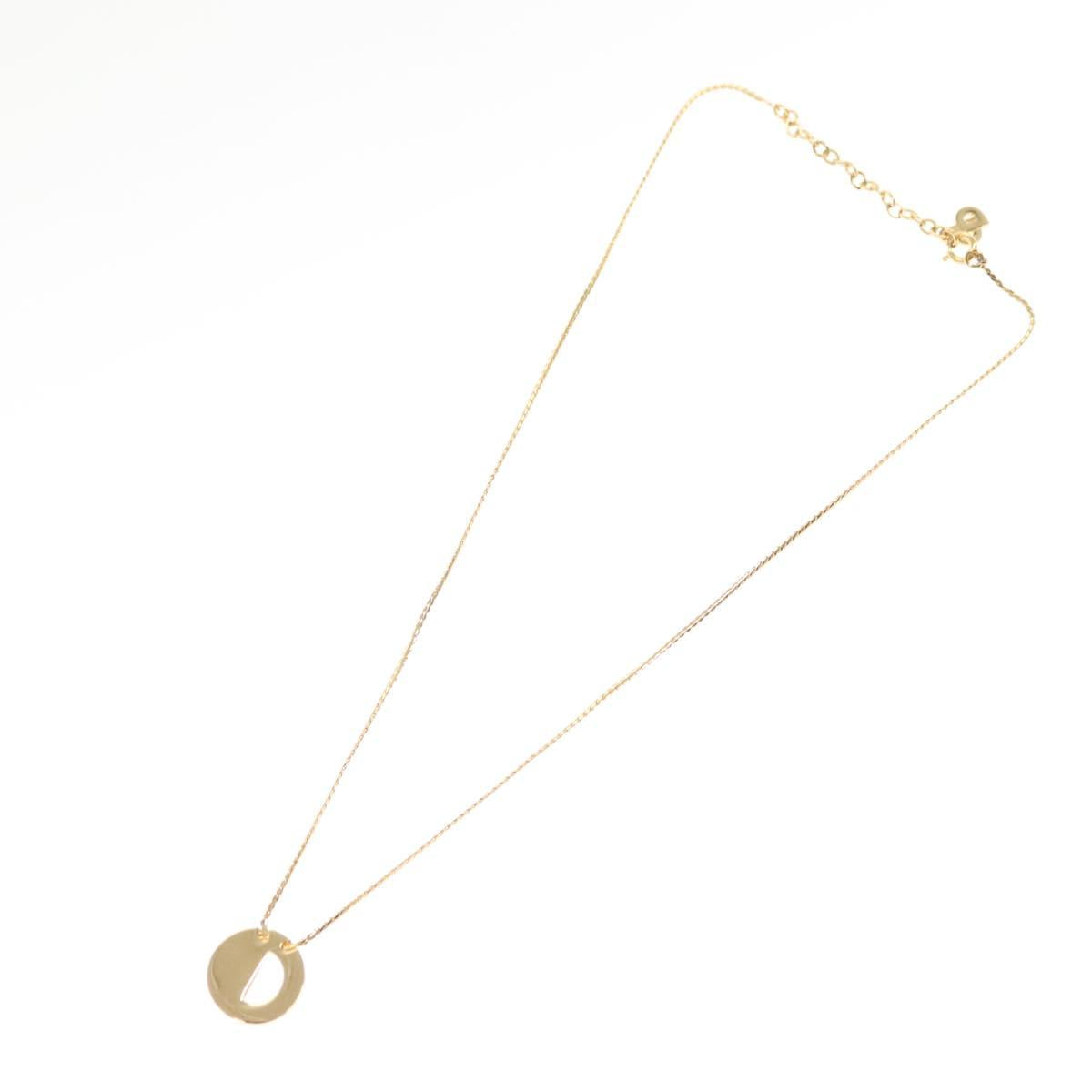 Christian Dior Necklace metal Gold Auth bs28769