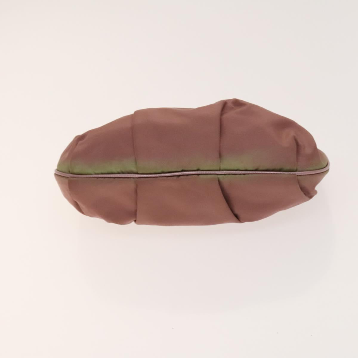 PRADA Pouch Nylon 4Set Black Pink yellow Auth bs28799