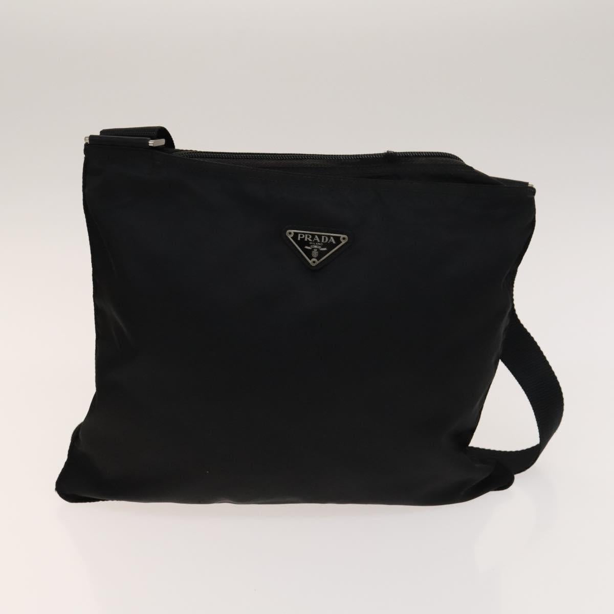 PRADA Bag Nylon 4Set Black Green Bordeaux Auth bs28803