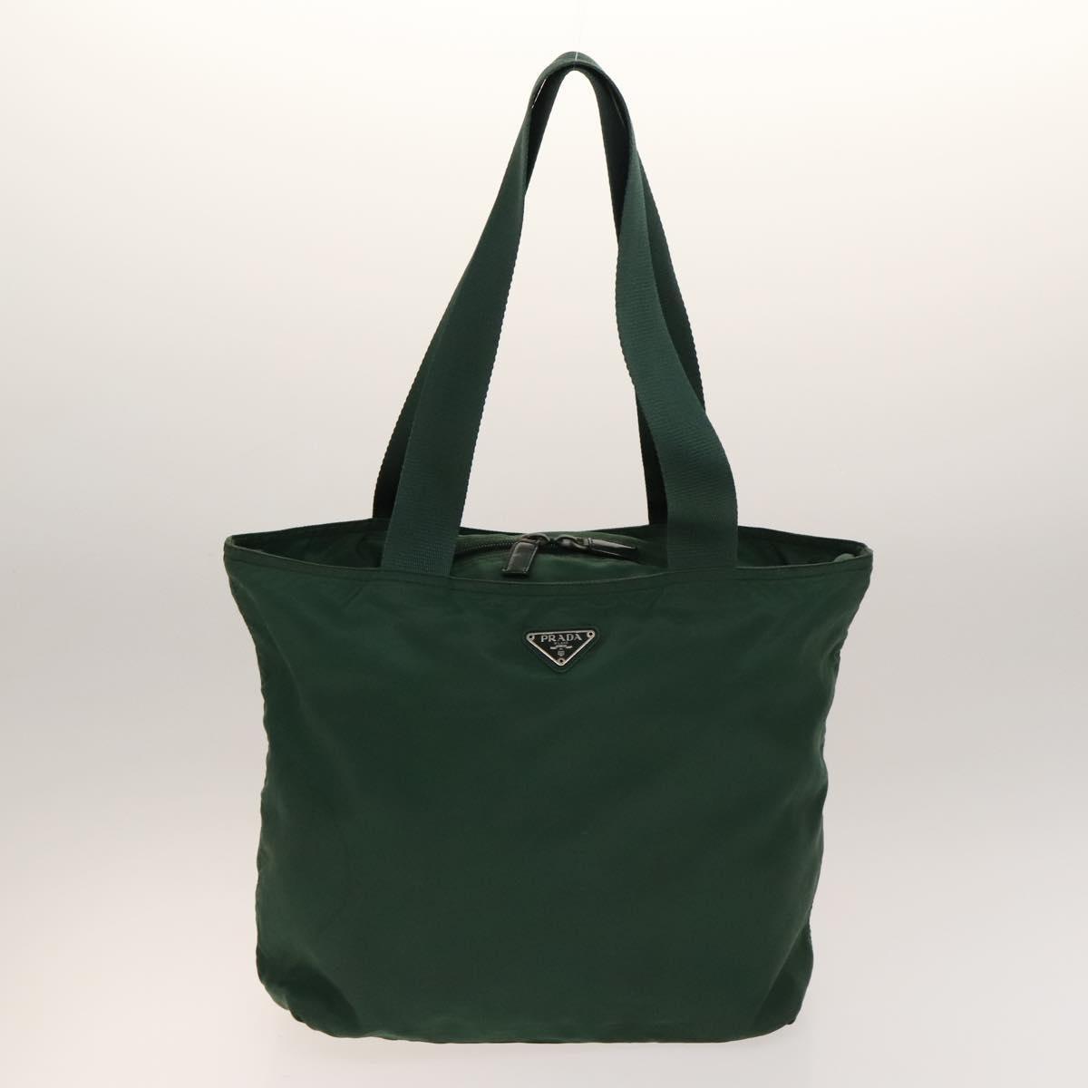 PRADA Bag Nylon 4Set Black Green Bordeaux Auth bs28803