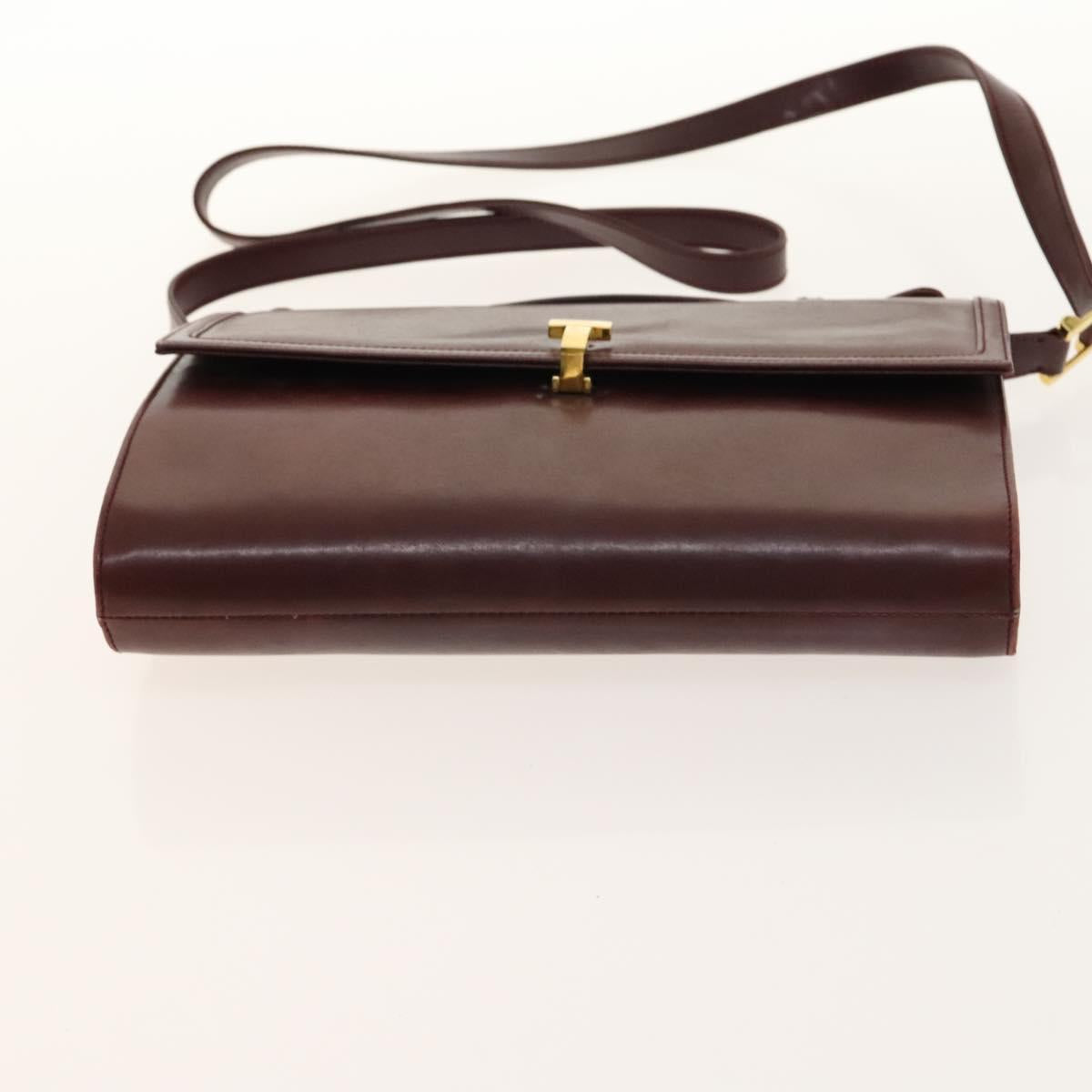 Salvatore Ferragamo Cartier Gancini Bag Leather 3 Set Black Auth bs28805