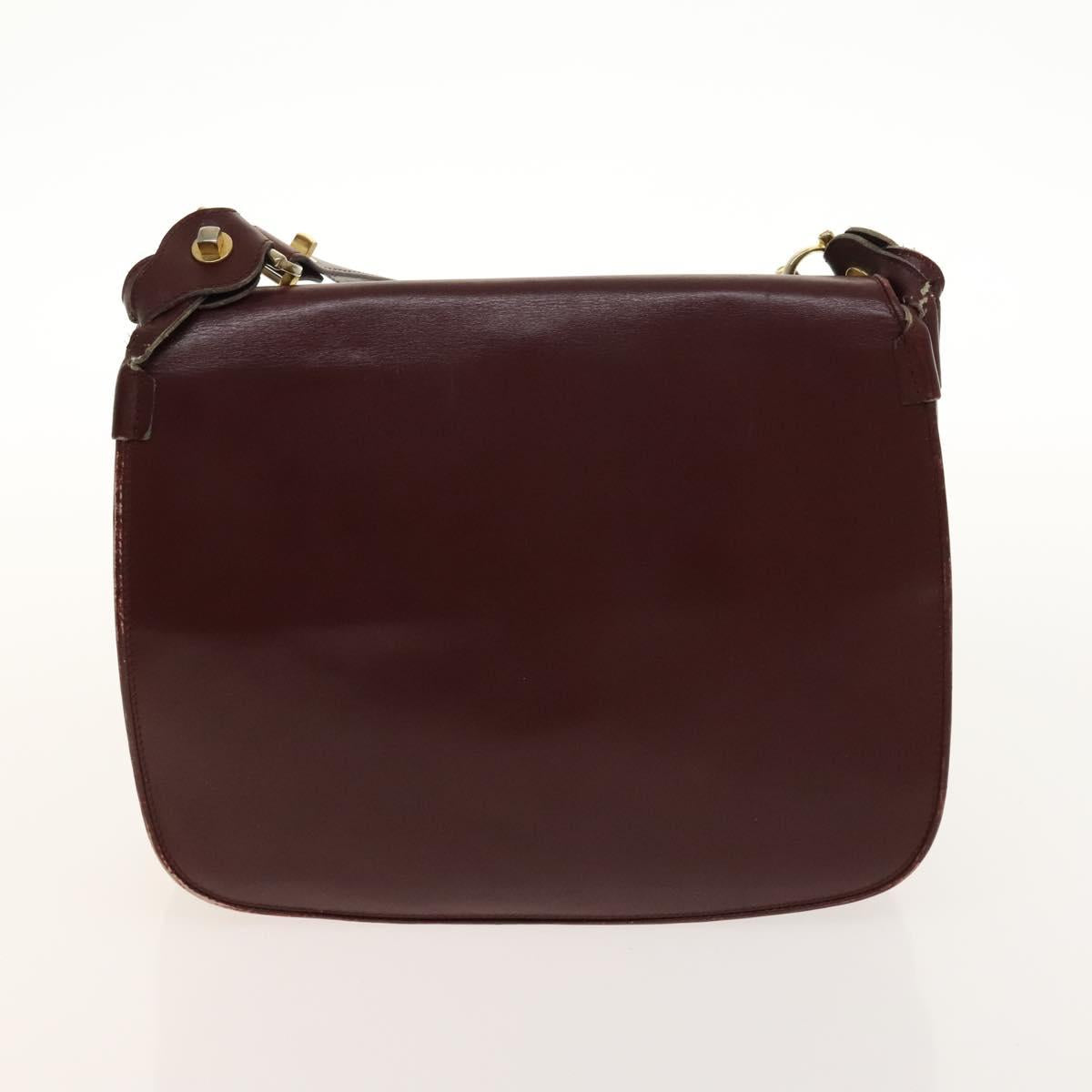 Salvatore Ferragamo Cartier Gancini Bag Leather 3 Set Black Auth bs28805