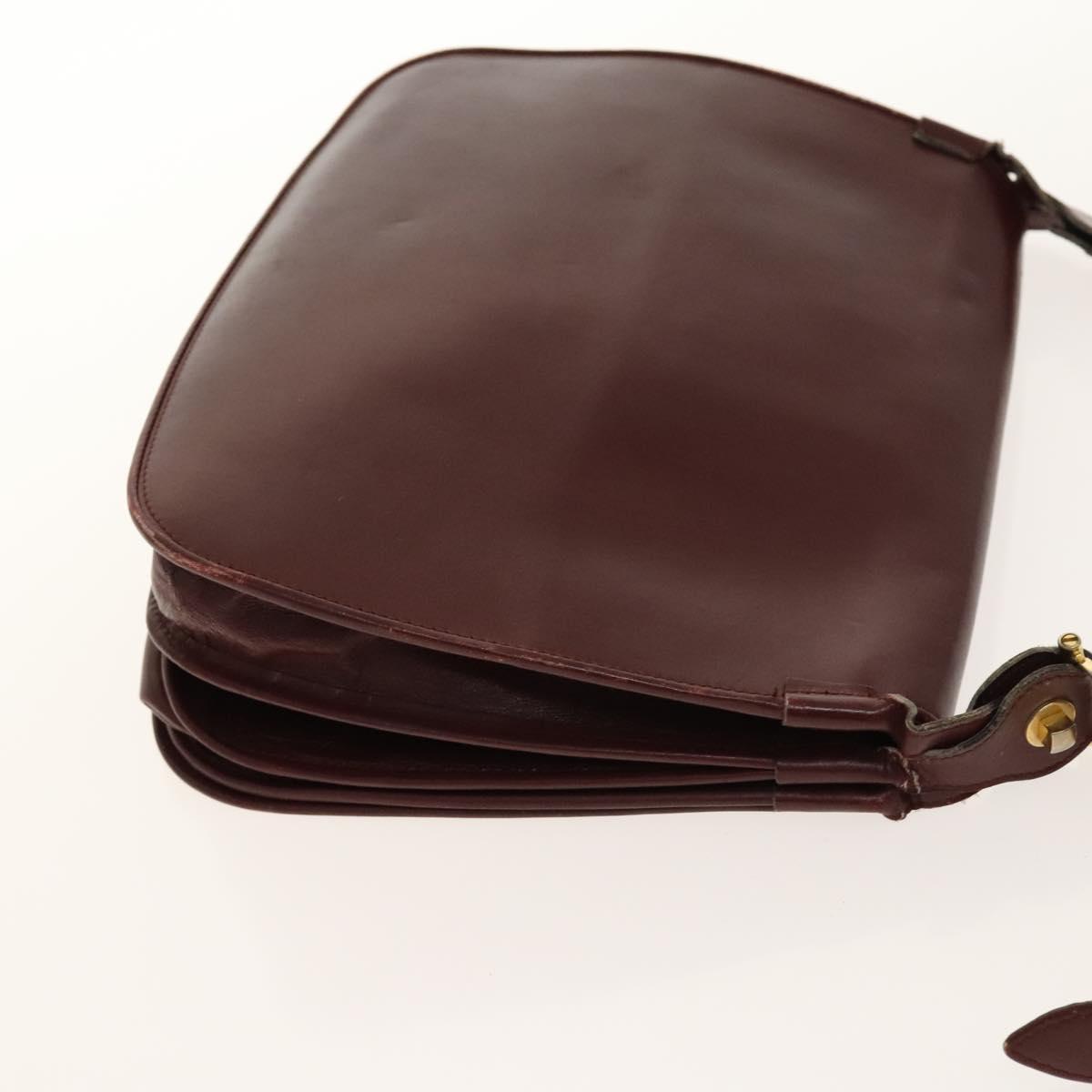 Salvatore Ferragamo Cartier Gancini Bag Leather 3 Set Black Auth bs28805