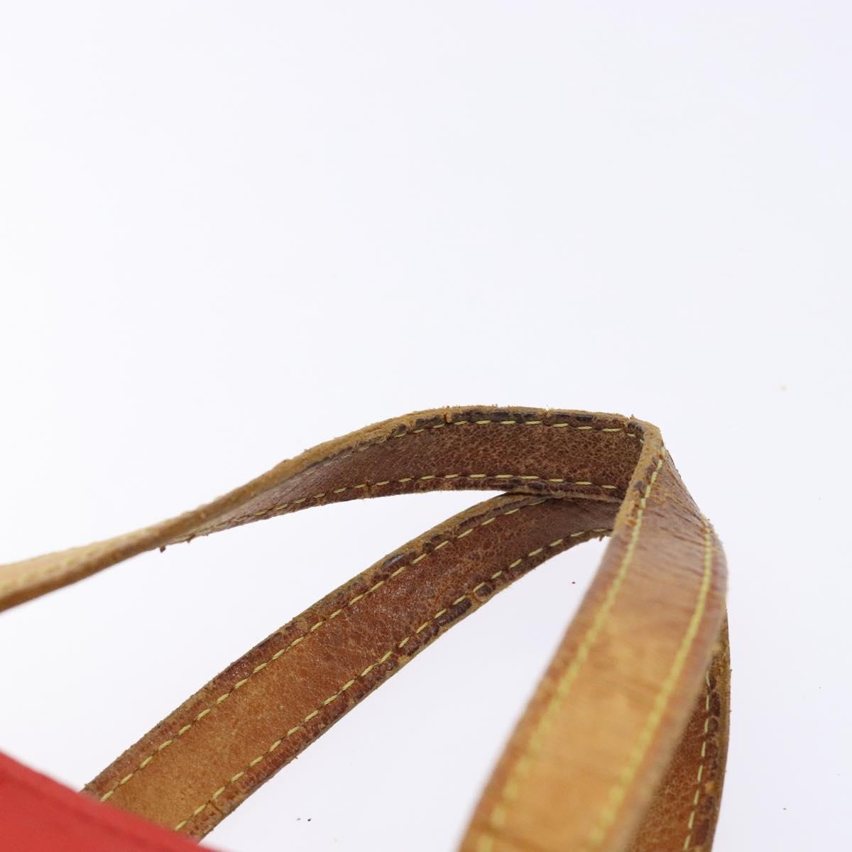 LOUIS VUITTON Monogram Vernis Reade PM Hand Bag Red Rouge M91088 LV Auth bs28806