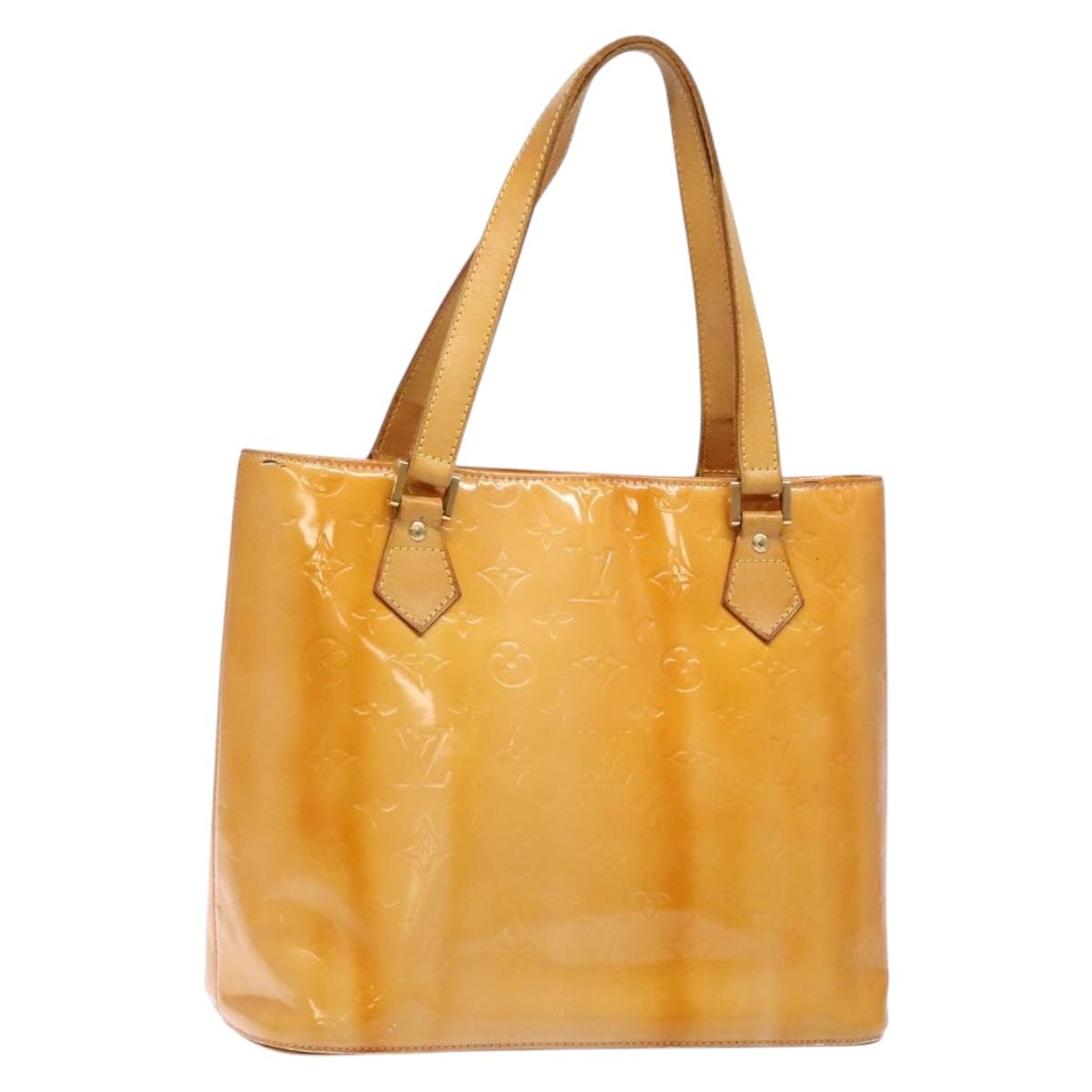 LOUIS VUITTON Monogram Vernis Houston Bag Marshmallow Pink M91302 Auth bs28810