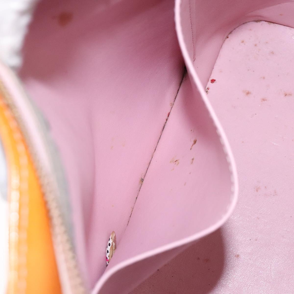 LOUIS VUITTON Monogram Vernis Houston Bag Marshmallow Pink M91302 Auth bs28810