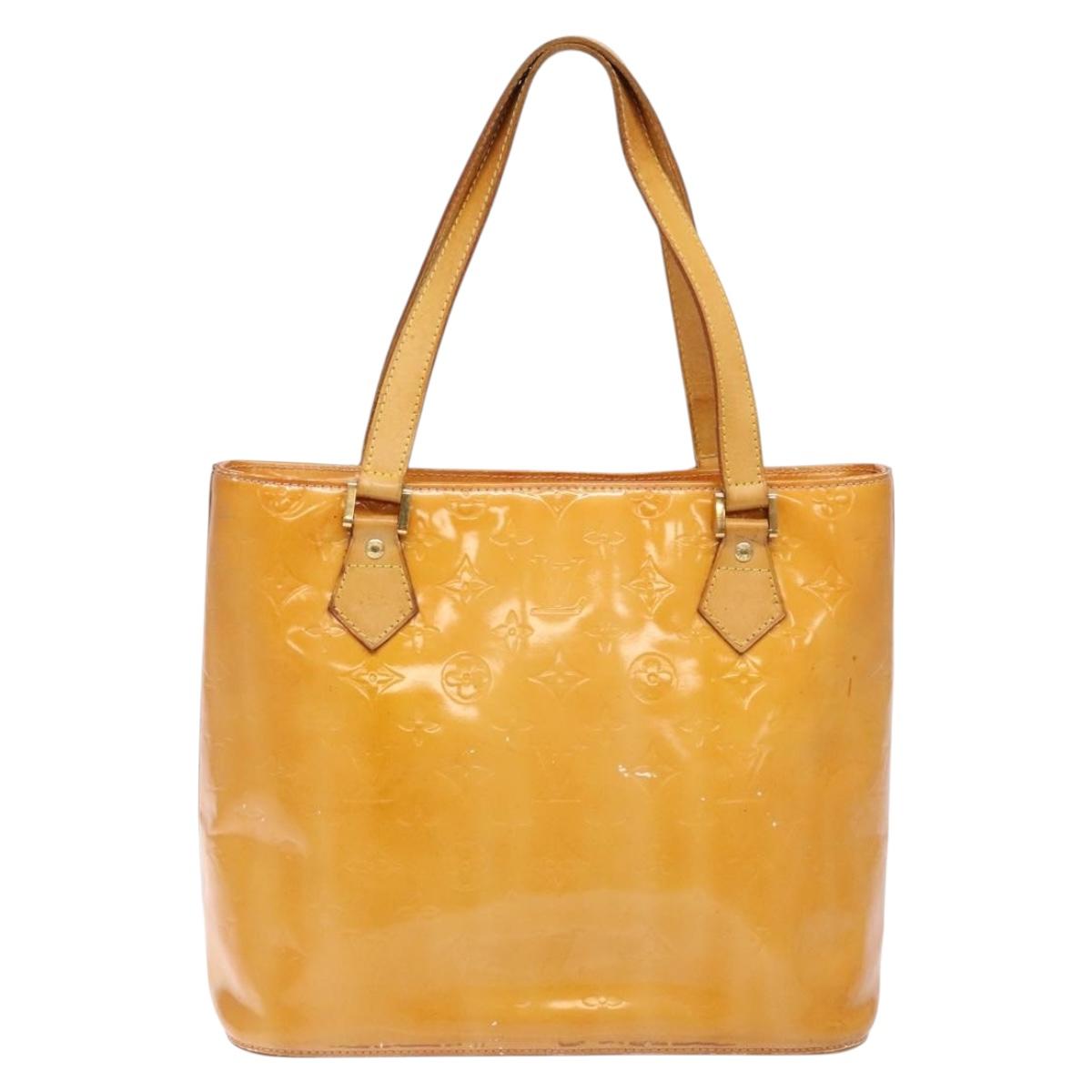 LOUIS VUITTON Monogram Vernis Houston Bag Marshmallow Pink M91302 Auth bs28810