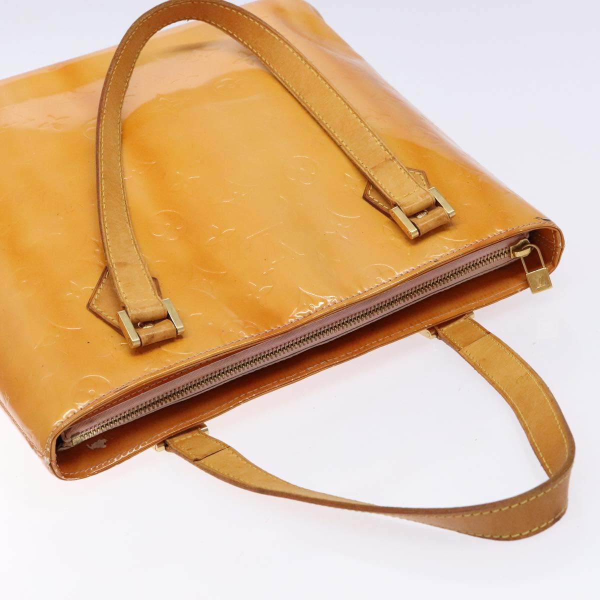 LOUIS VUITTON Monogram Vernis Houston Bag Marshmallow Pink M91302 Auth bs28810