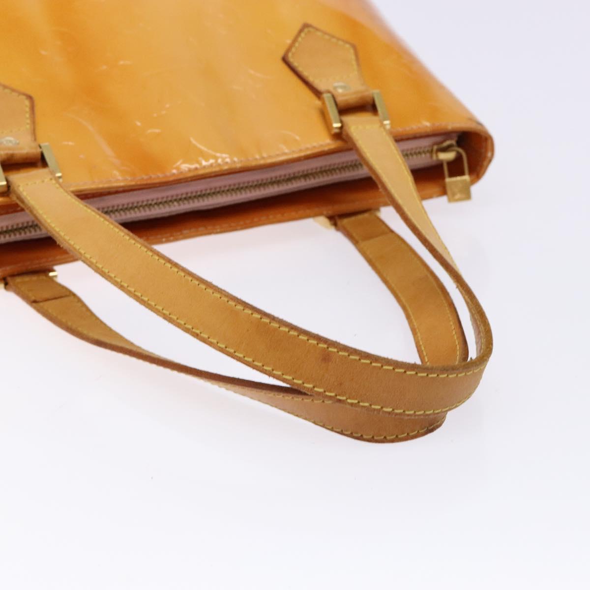 LOUIS VUITTON Monogram Vernis Houston Bag Marshmallow Pink M91302 Auth bs28810