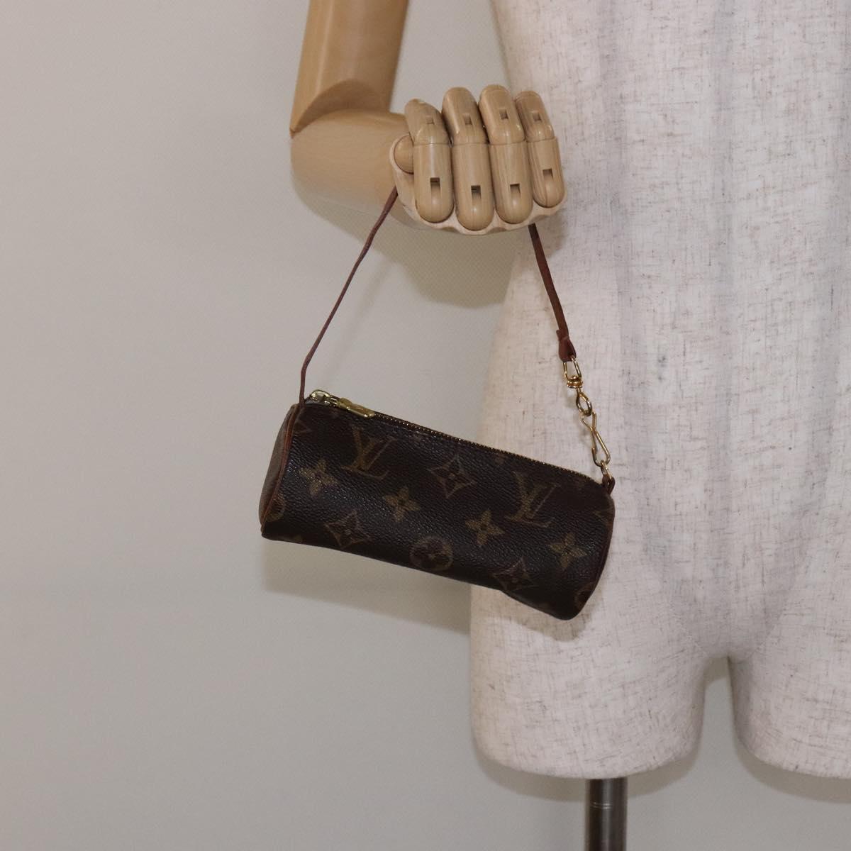 LOUIS VUITTON Monogram Papillon Pouch LV Auth bs28817
