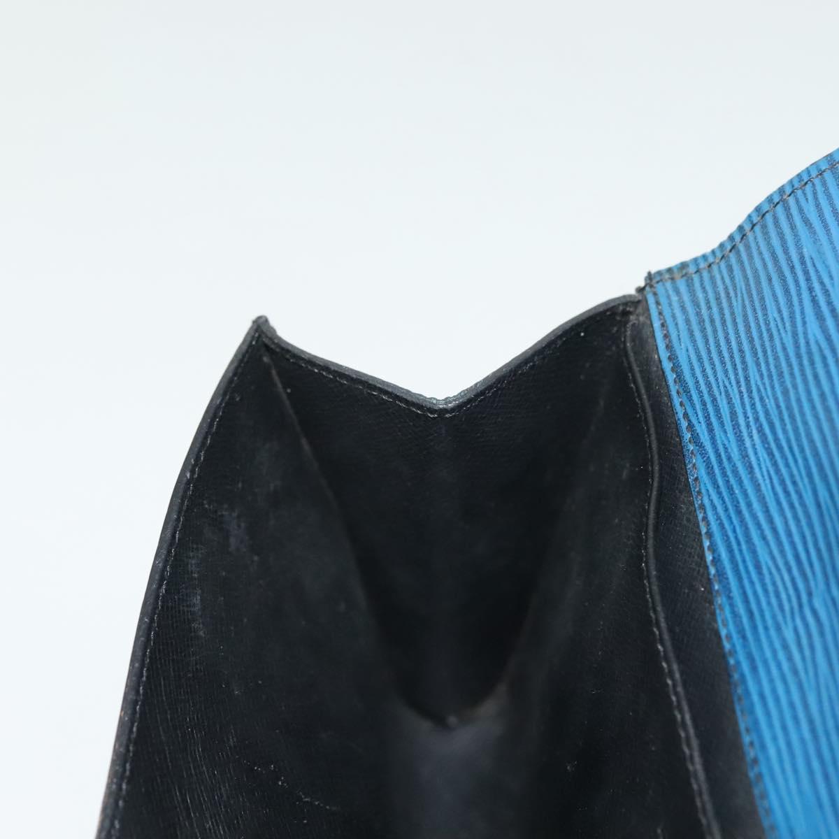LOUIS VUITTON Epi Art Deco Clutch Bag Blue M52635 LV Auth bs28832