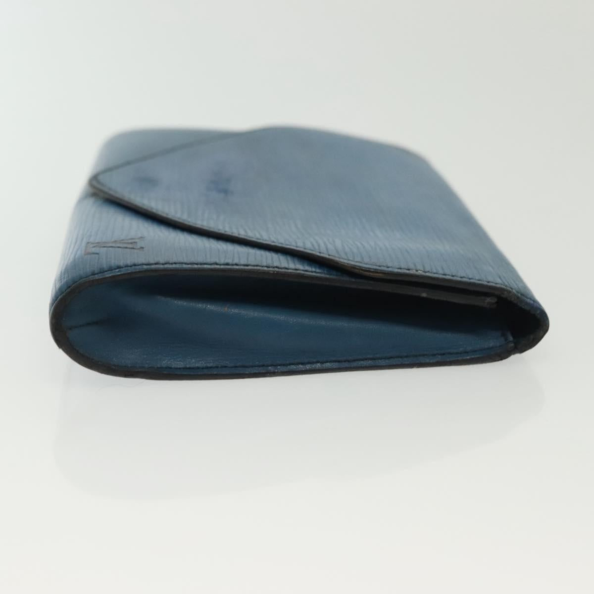 LOUIS VUITTON Epi Art Deco Clutch Bag Blue M52635 LV Auth bs28832
