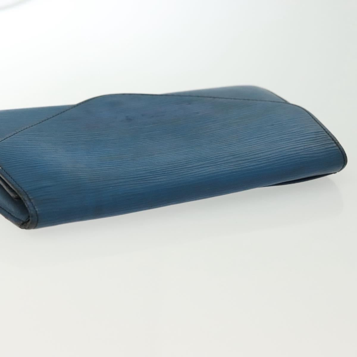 LOUIS VUITTON Epi Art Deco Clutch Bag Blue M52635 LV Auth bs28832