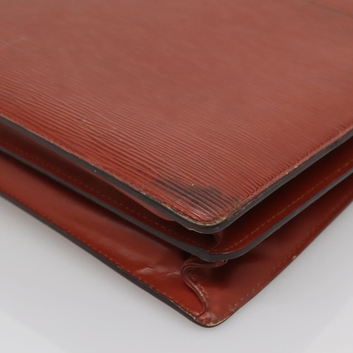 LOUIS VUITTON Epi Serviette Conseiller Briefcase Brown M54423 LV Auth bs28836