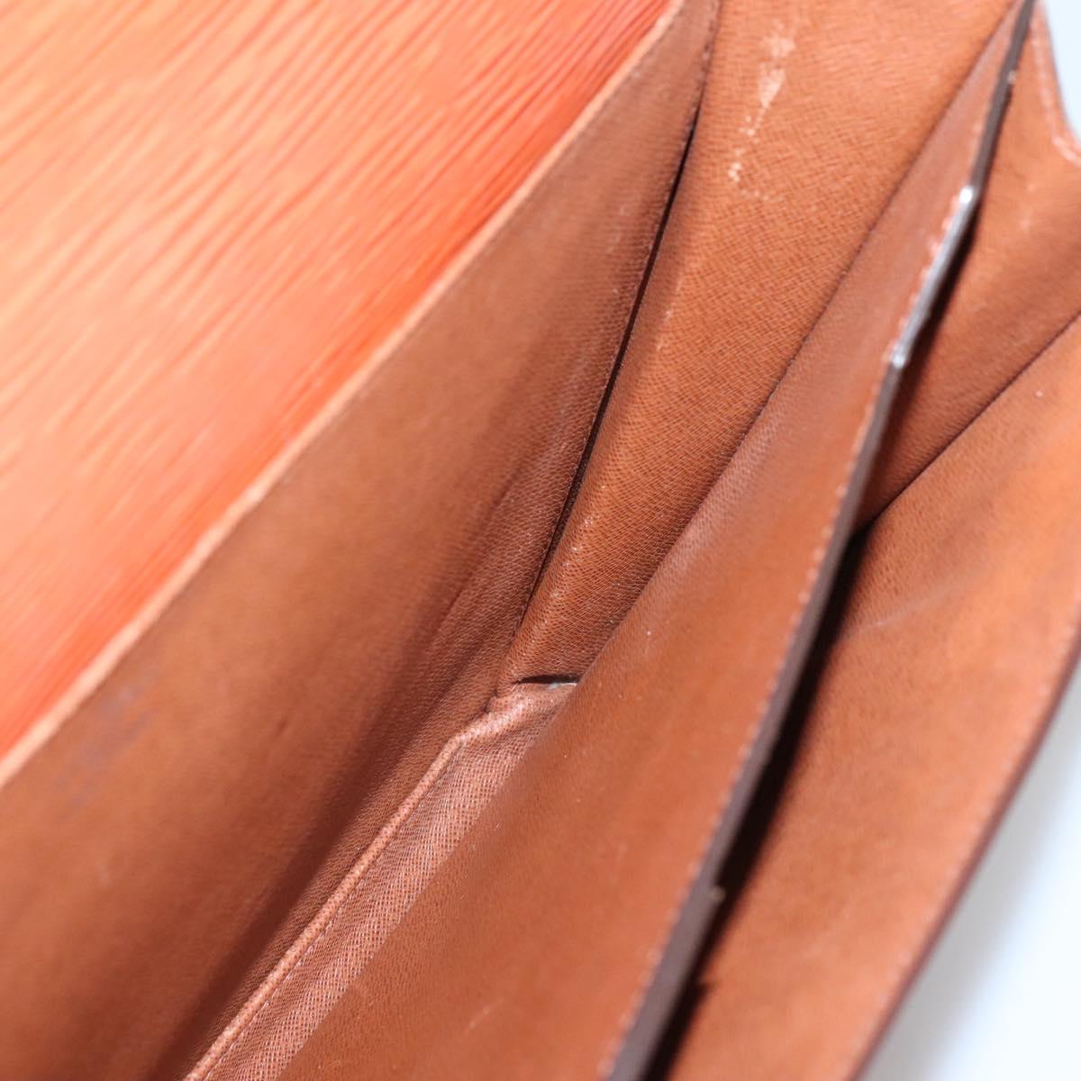 LOUIS VUITTON Epi Serviette Conseiller Briefcase Brown M54423 LV Auth bs28836