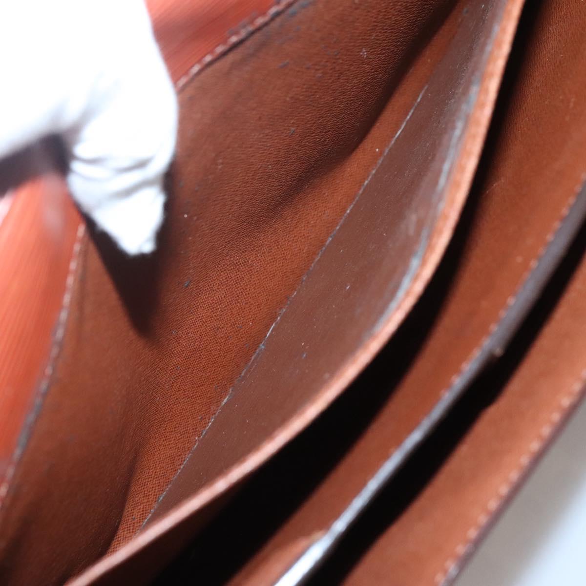 LOUIS VUITTON Epi Serviette Conseiller Briefcase Brown M54423 LV Auth bs28836