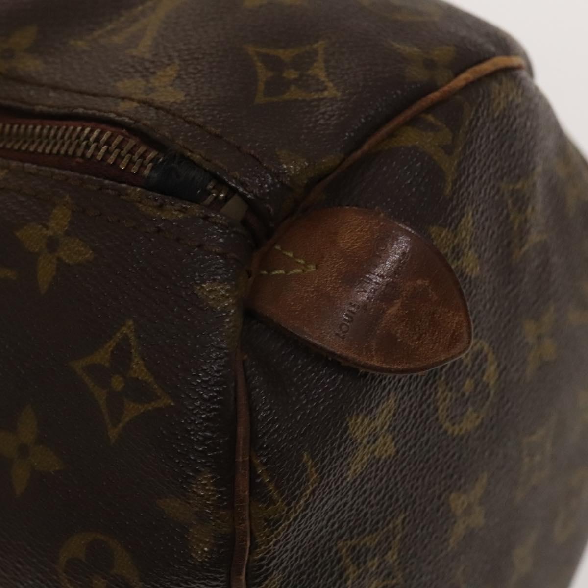 LOUIS VUITTON Monogram Speedy 35 Hand Bag M41524 LV Auth bs28843