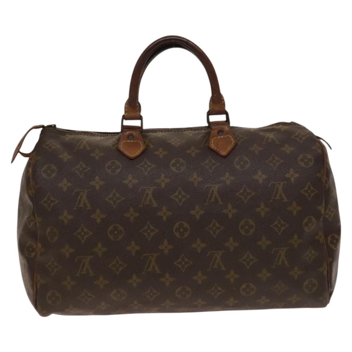 LOUIS VUITTON Monogram Speedy 35 Hand Bag M41524 LV Auth bs28843