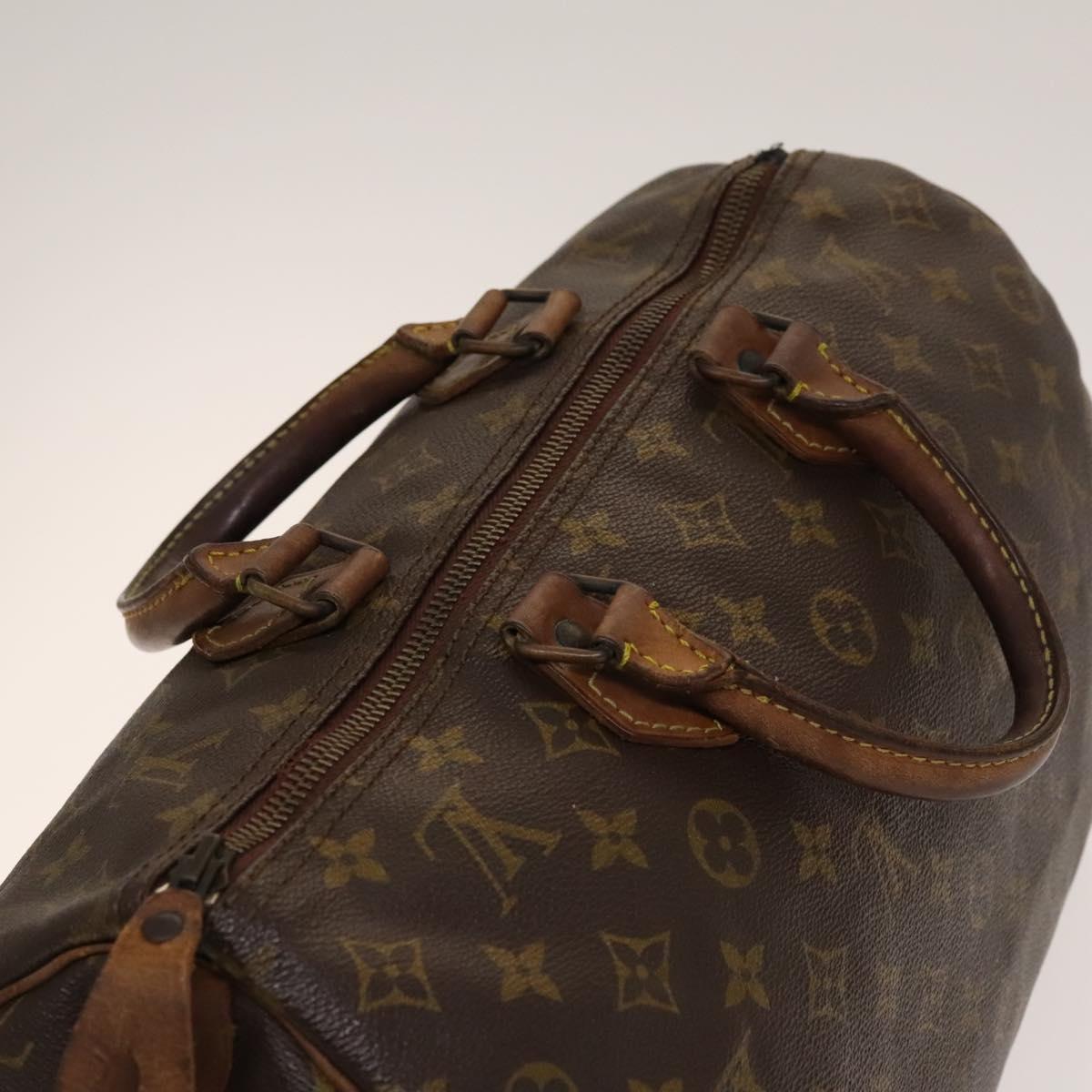 LOUIS VUITTON Monogram Speedy 35 Hand Bag M41524 LV Auth bs28843