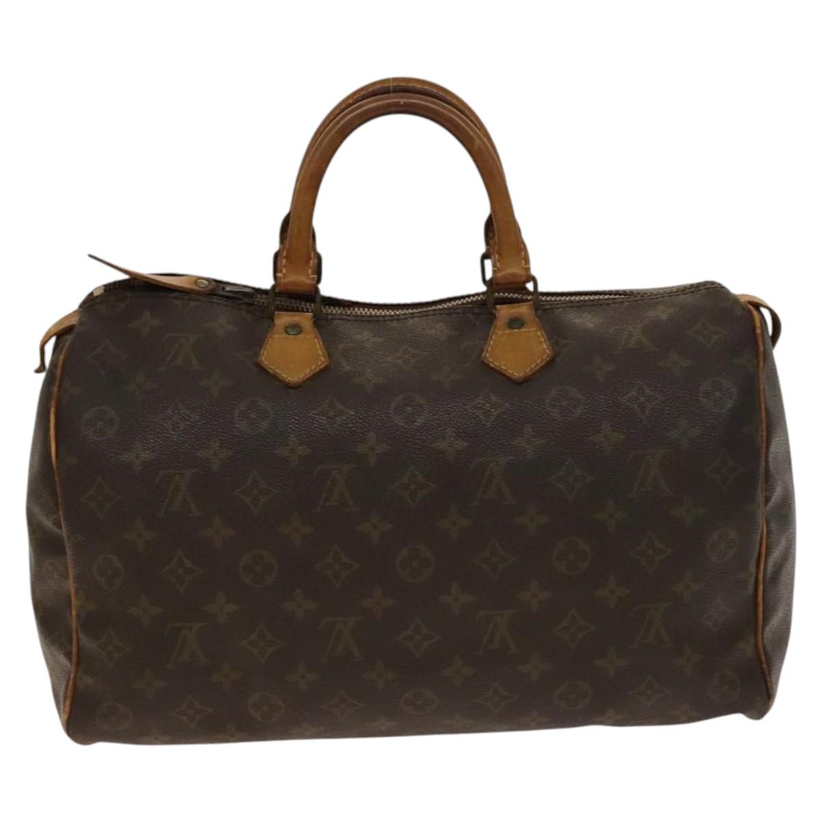LOUIS VUITTON Monogram Speedy 35 Hand Bag M41524 LV Auth bs28844