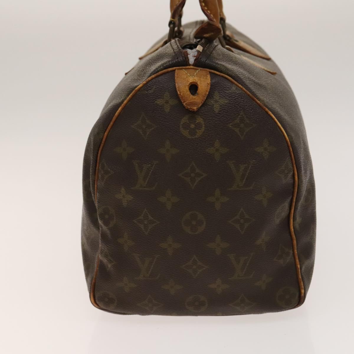 LOUIS VUITTON Monogram Speedy 35 Hand Bag M41524 LV Auth bs28844