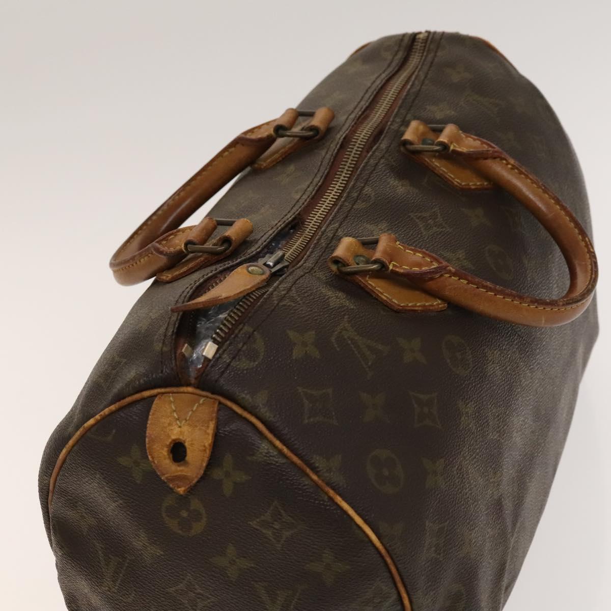LOUIS VUITTON Monogram Speedy 35 Hand Bag M41524 LV Auth bs28844