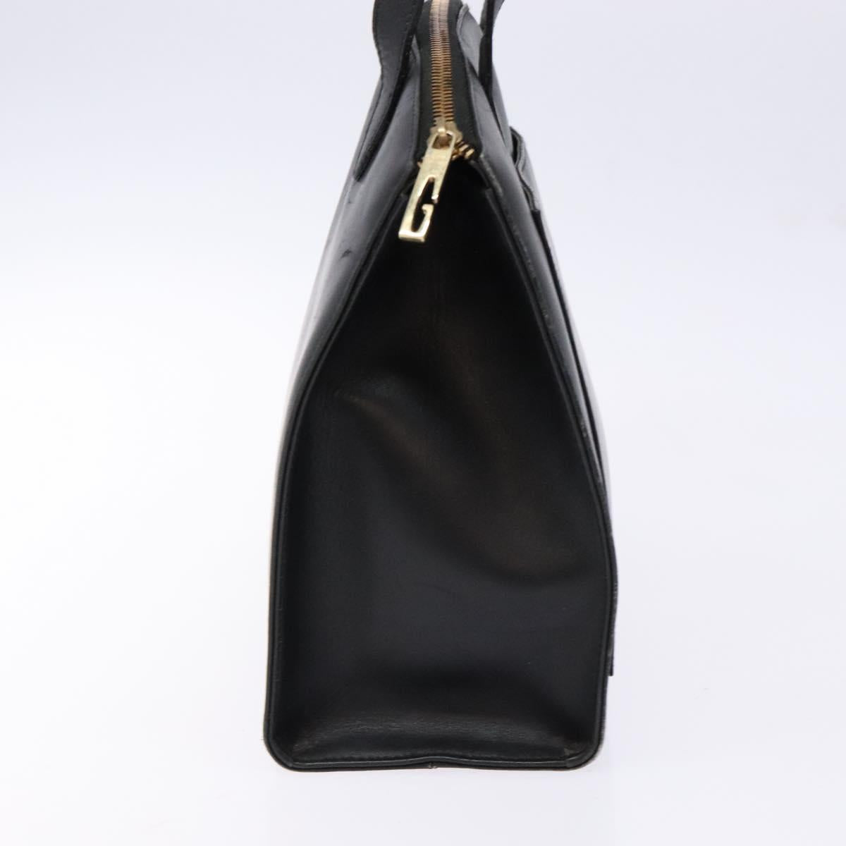 GUCCI Shoulder Bag Leather Black Gold 002 1998 0346 Auth bs28875
