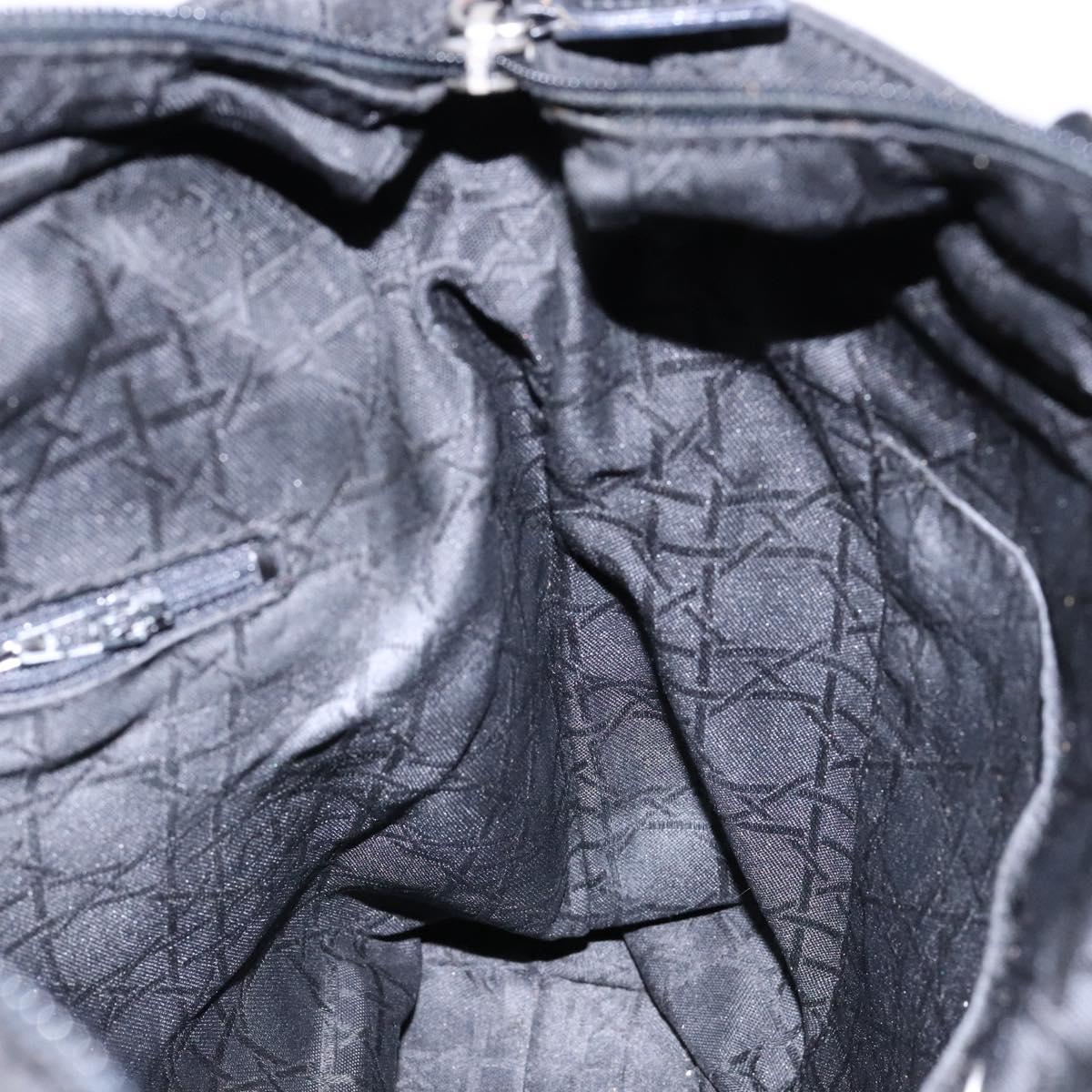 Christian Dior Tote Bag Nylon Black Auth bs28900