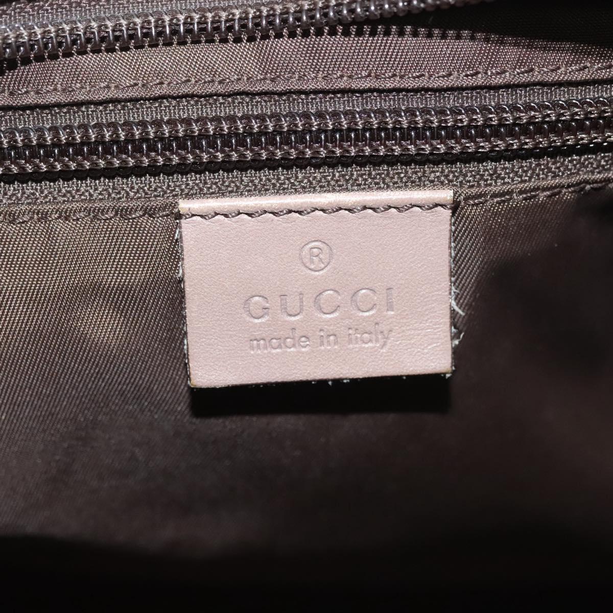 GUCCI GG Canvas Sherry Line Tote Bag Beige Gold 155524 Auth bs28913