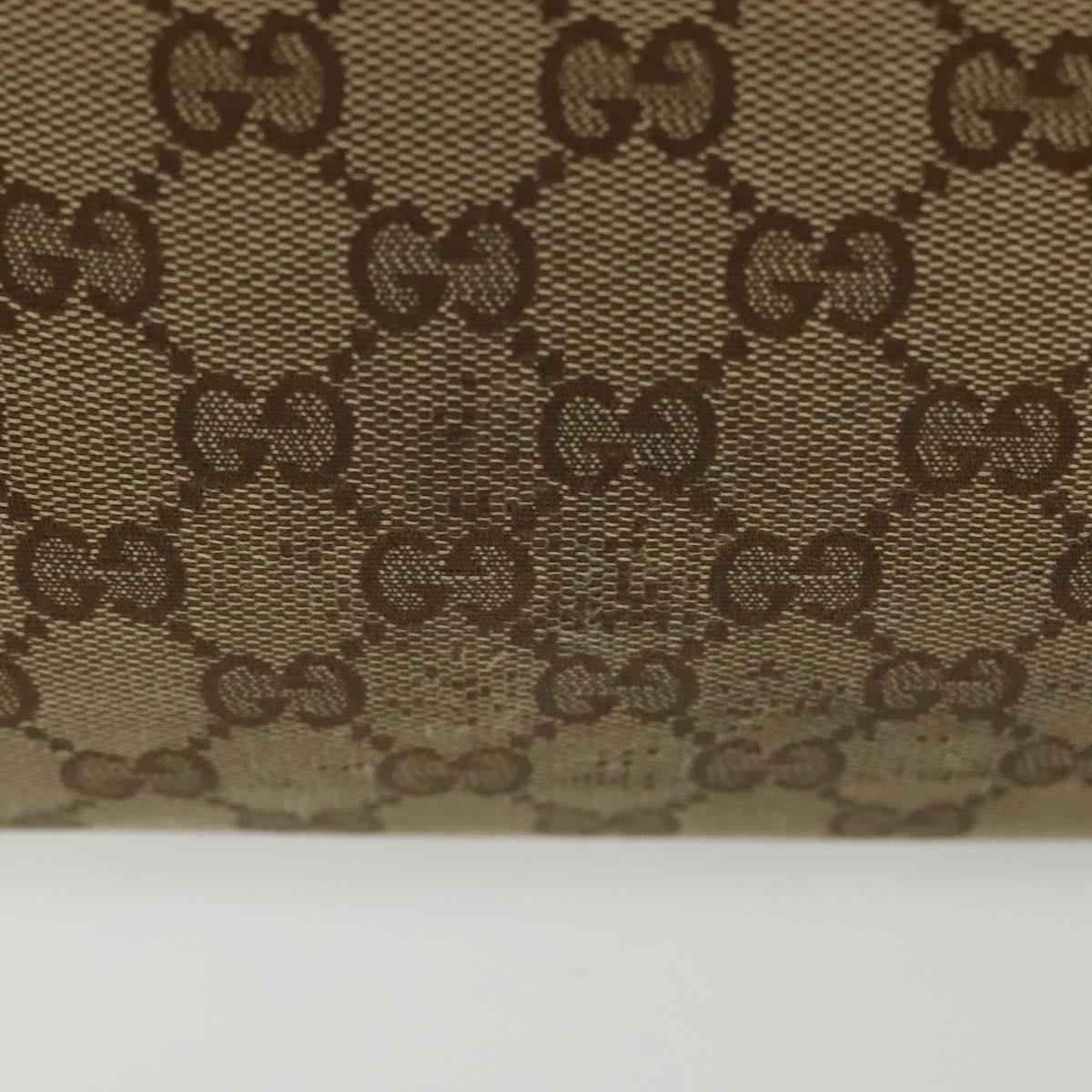 GUCCI GG Canvas Sherry Line Tote Bag Beige Gold 155524 Auth bs28913