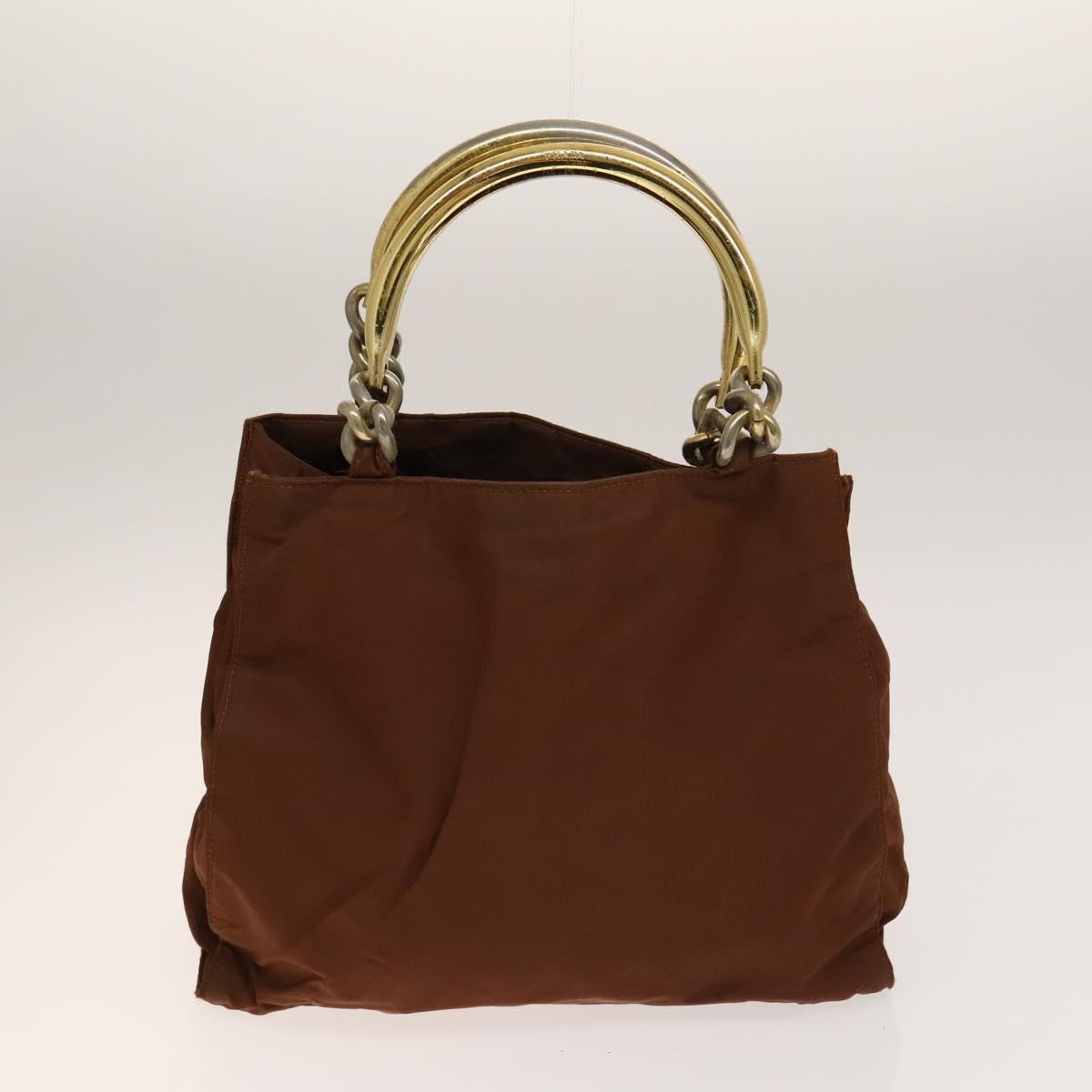 PRADA Shoulder Bag Nylon 4Set Black Khaki Brown Auth bs28995
