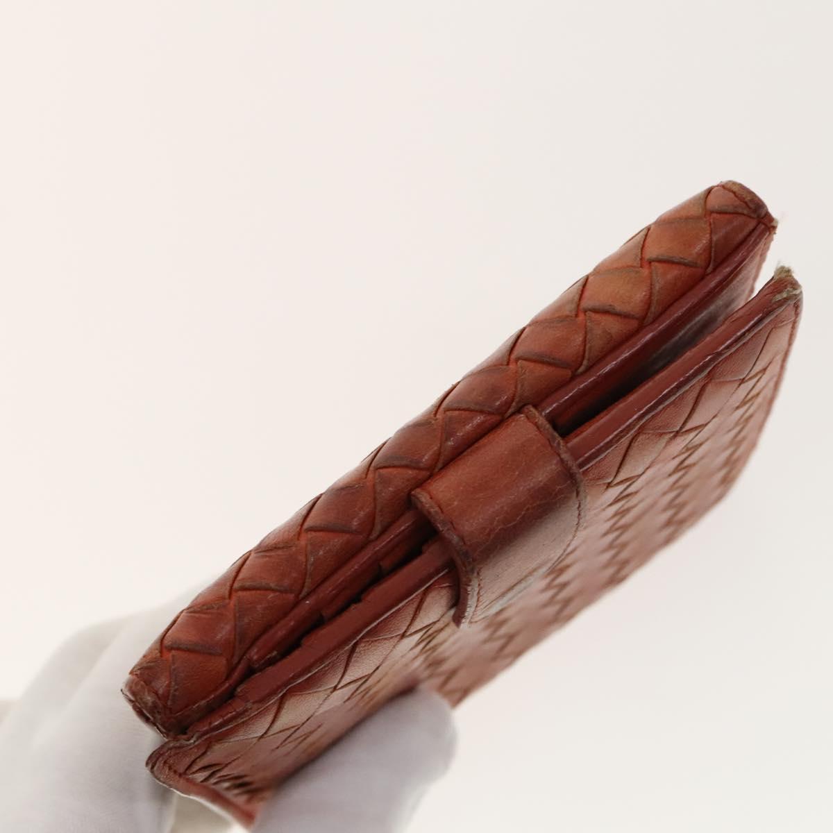 BOTTEGA VENETA Wallet Leather nylon 5Set Brown Black Red Auth bs29005