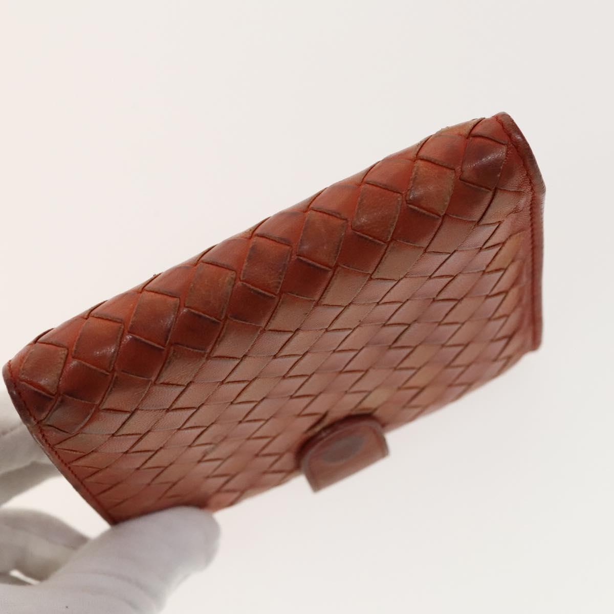 BOTTEGA VENETA Wallet Leather nylon 5Set Brown Black Red Auth bs29005