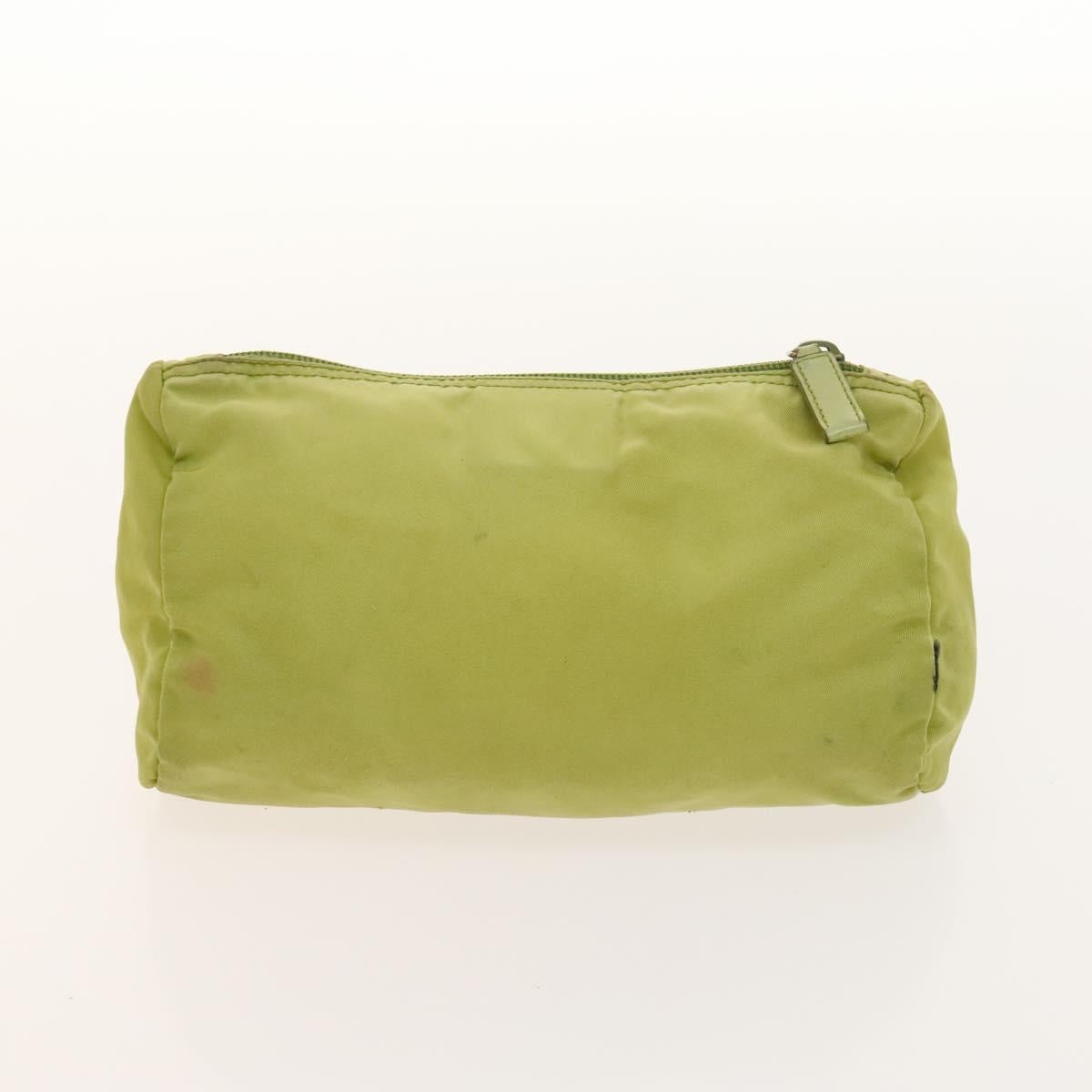 PRADA Pouch Nylon 4Set Green Pink Auth bs29008