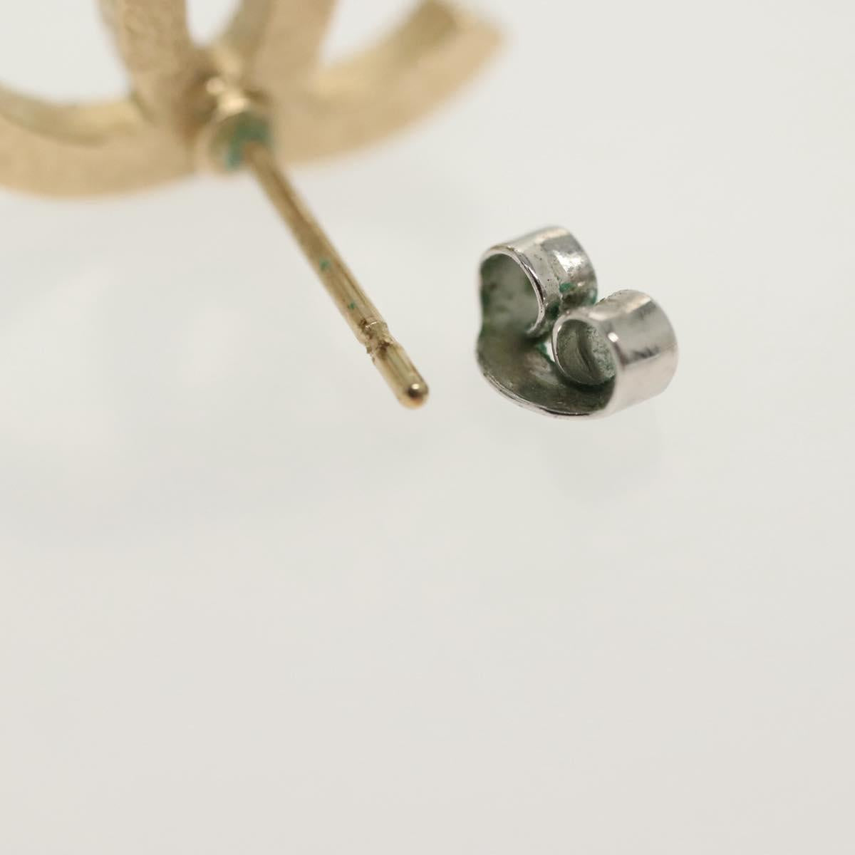 CHANEL Earring metal 4Set Gold CC Auth bs29012