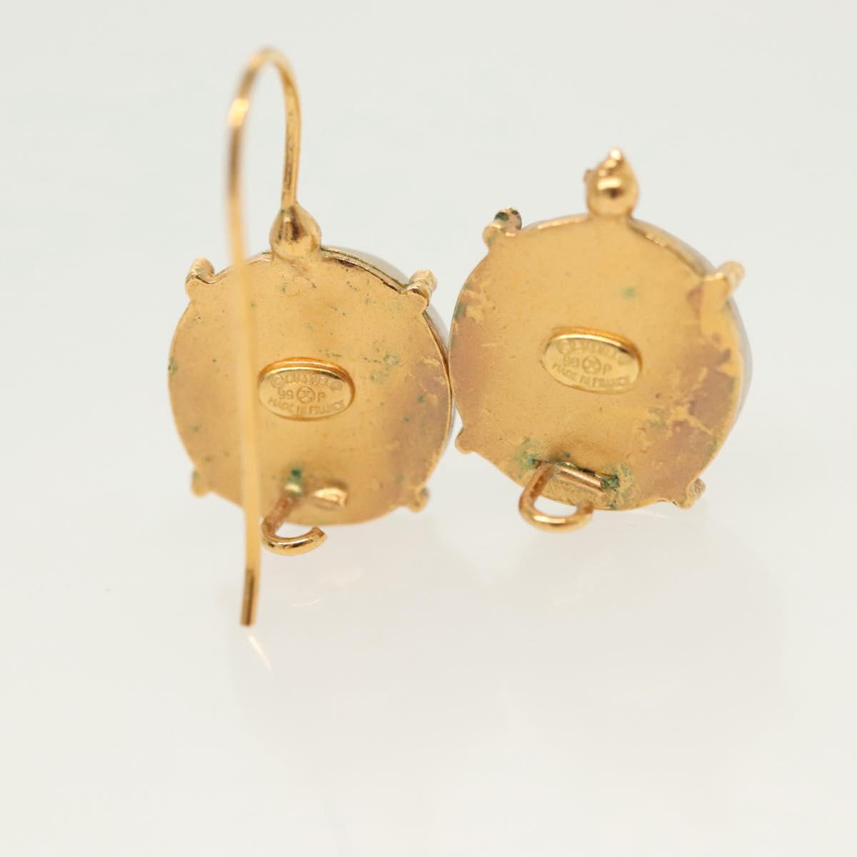 CHANEL Earring metal 4Set Gold CC Auth bs29012