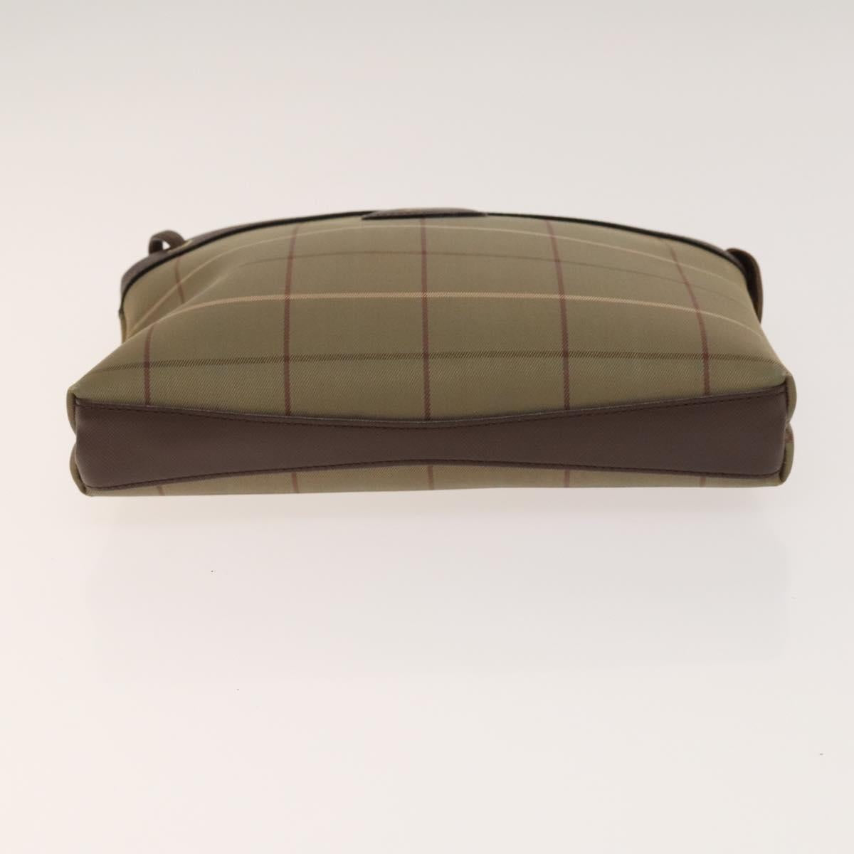 BURBERRY Clutch Bag Canvas Leather 4Set Beige Brown black Auth bs29014