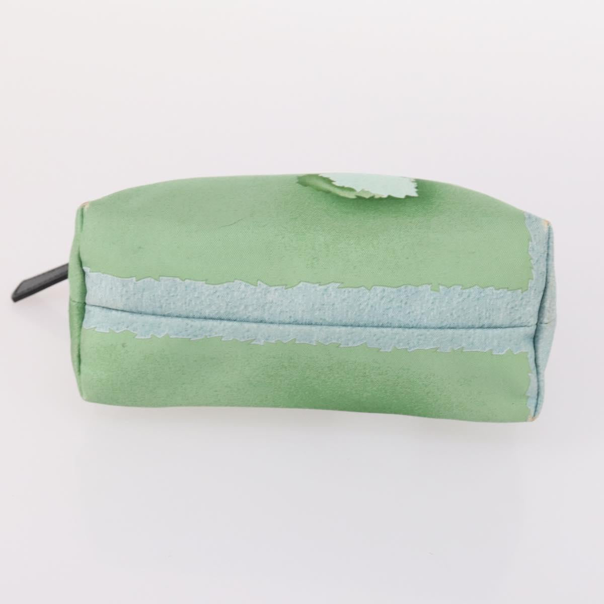 BVLGARI Pouch Nylon 2Set Red Green Auth bs29017