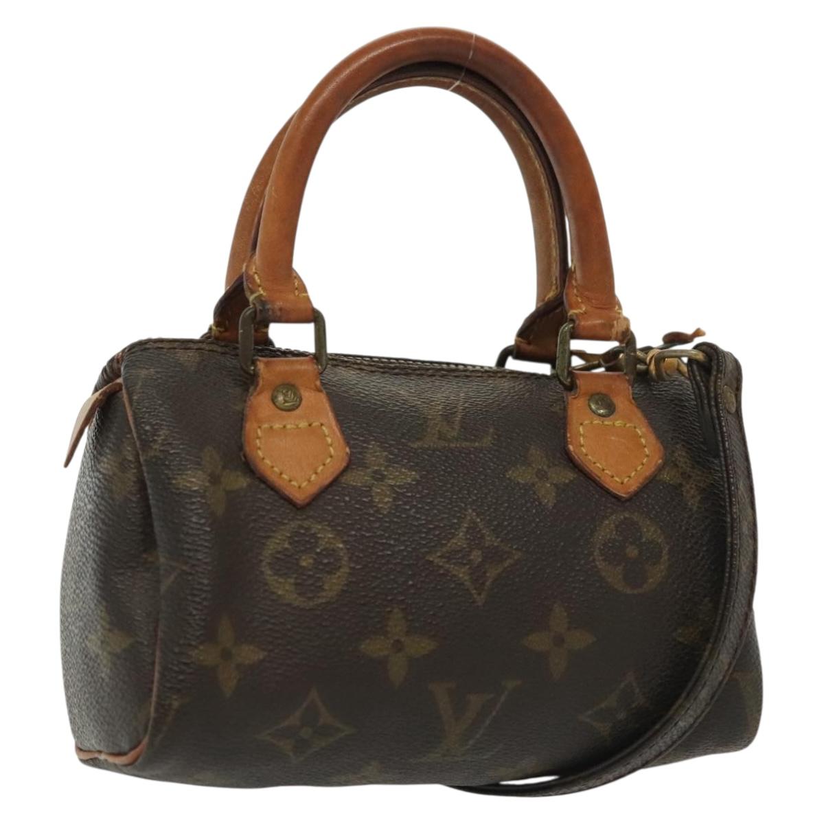 LOUIS VUITTON Monogram Mini Speedy Hand Bag M41534 LV Auth bs29028