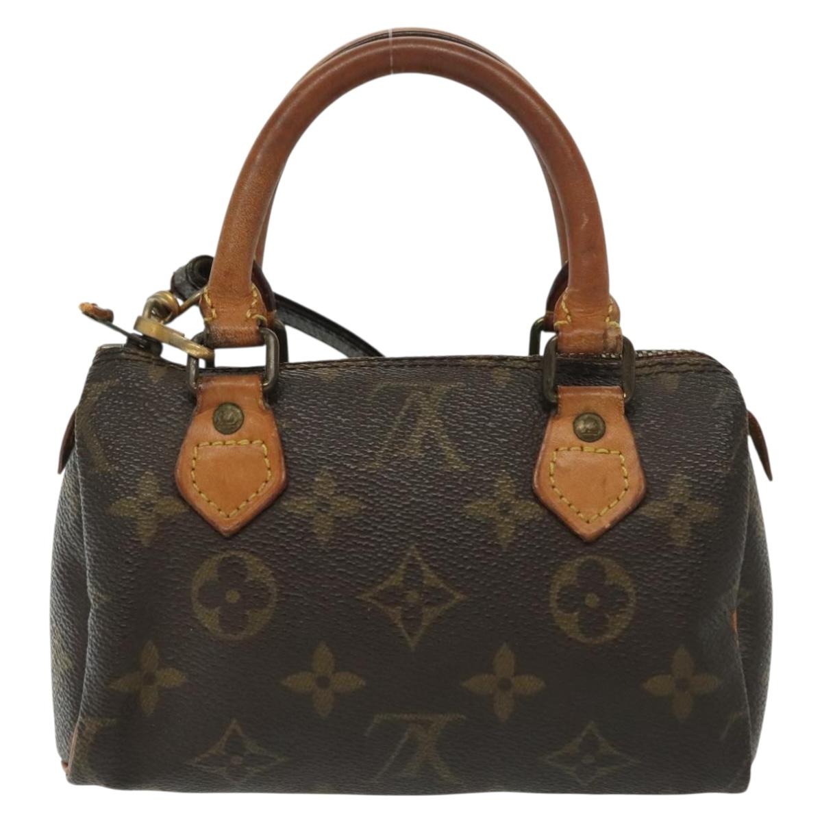 LOUIS VUITTON Monogram Mini Speedy Hand Bag M41534 LV Auth bs29028