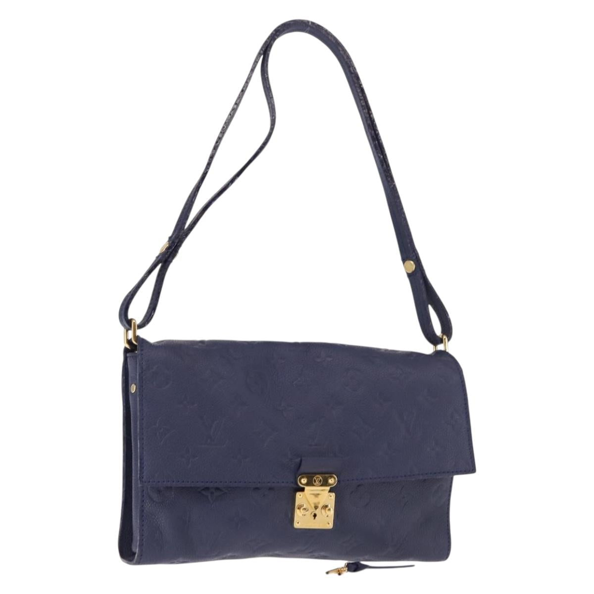 LOUIS VUITTON Monogram Empreinte Fascinant Bag Celest M40787 LV Auth bs29032