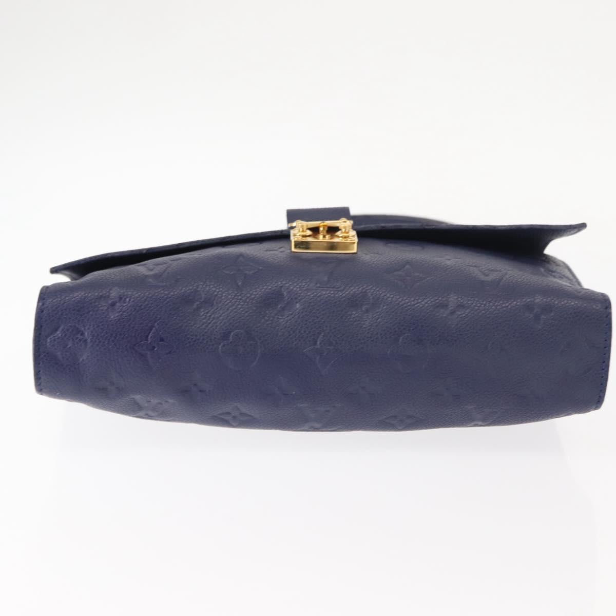 LOUIS VUITTON Monogram Empreinte Fascinant Bag Celest M40787 LV Auth bs29032