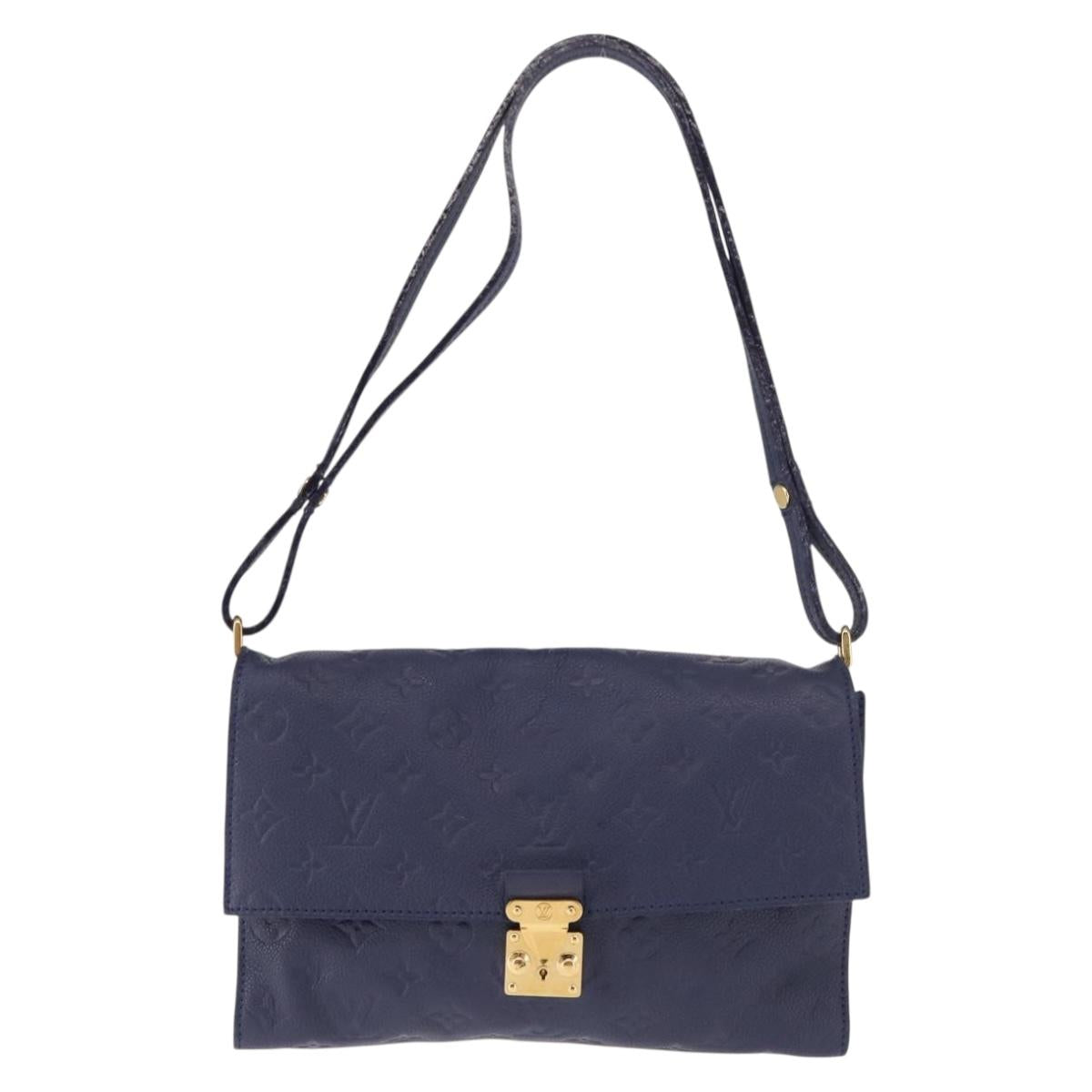 LOUIS VUITTON Monogram Empreinte Fascinant Bag Celest M40787 LV Auth bs29032