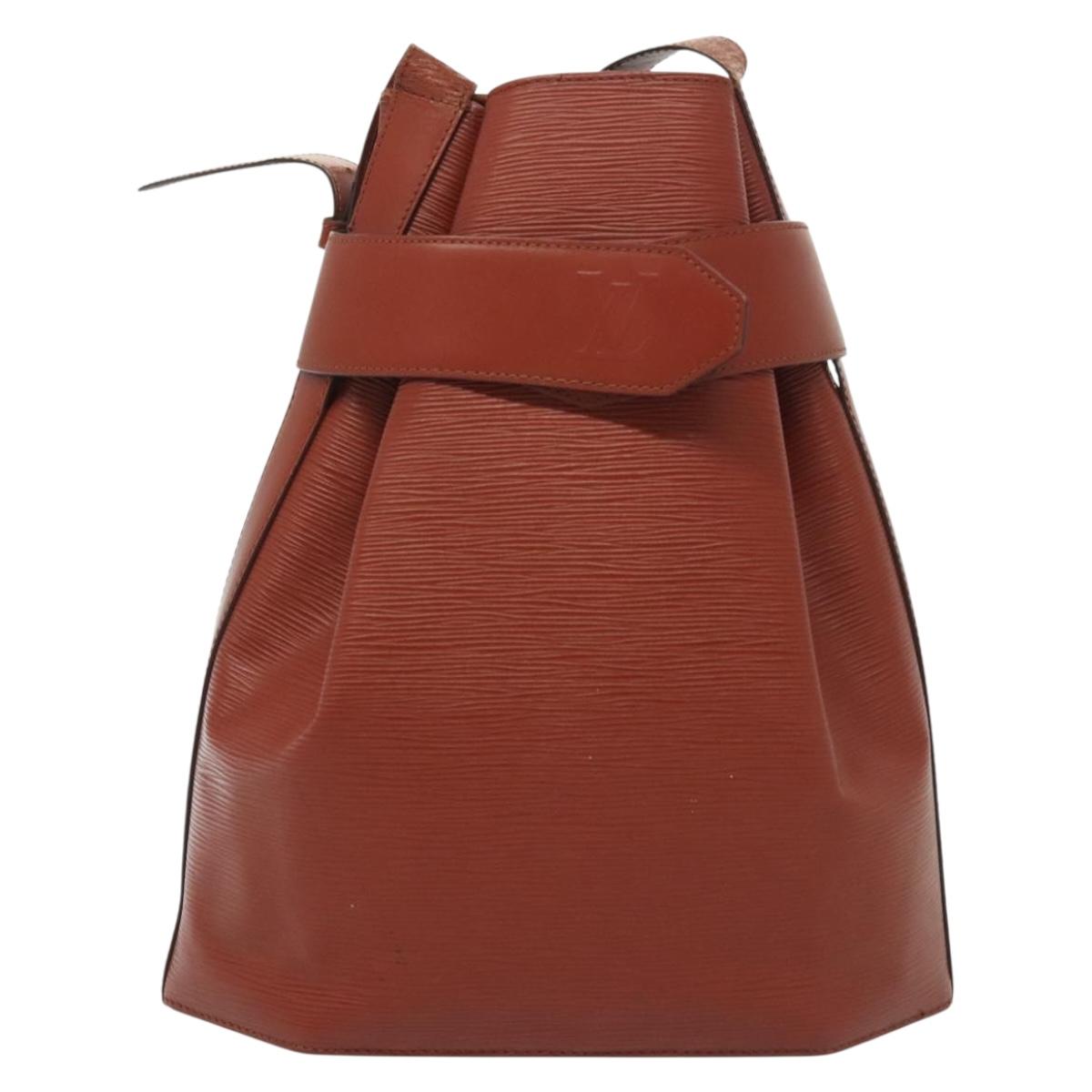 LOUIS VUITTON Epi Sac Depaule GM Shoulder Bag Brown M80193 LV Auth bs29040