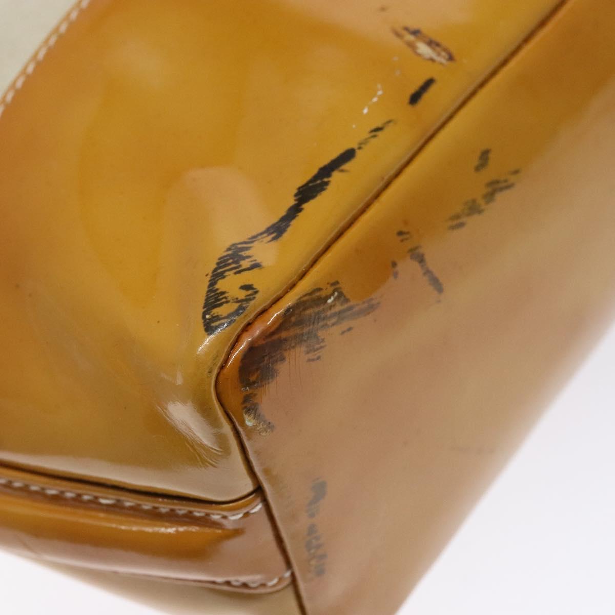 GUCCI Shoulder Bag Enamel Orange Silver 000 1013 0555 Auth bs29061