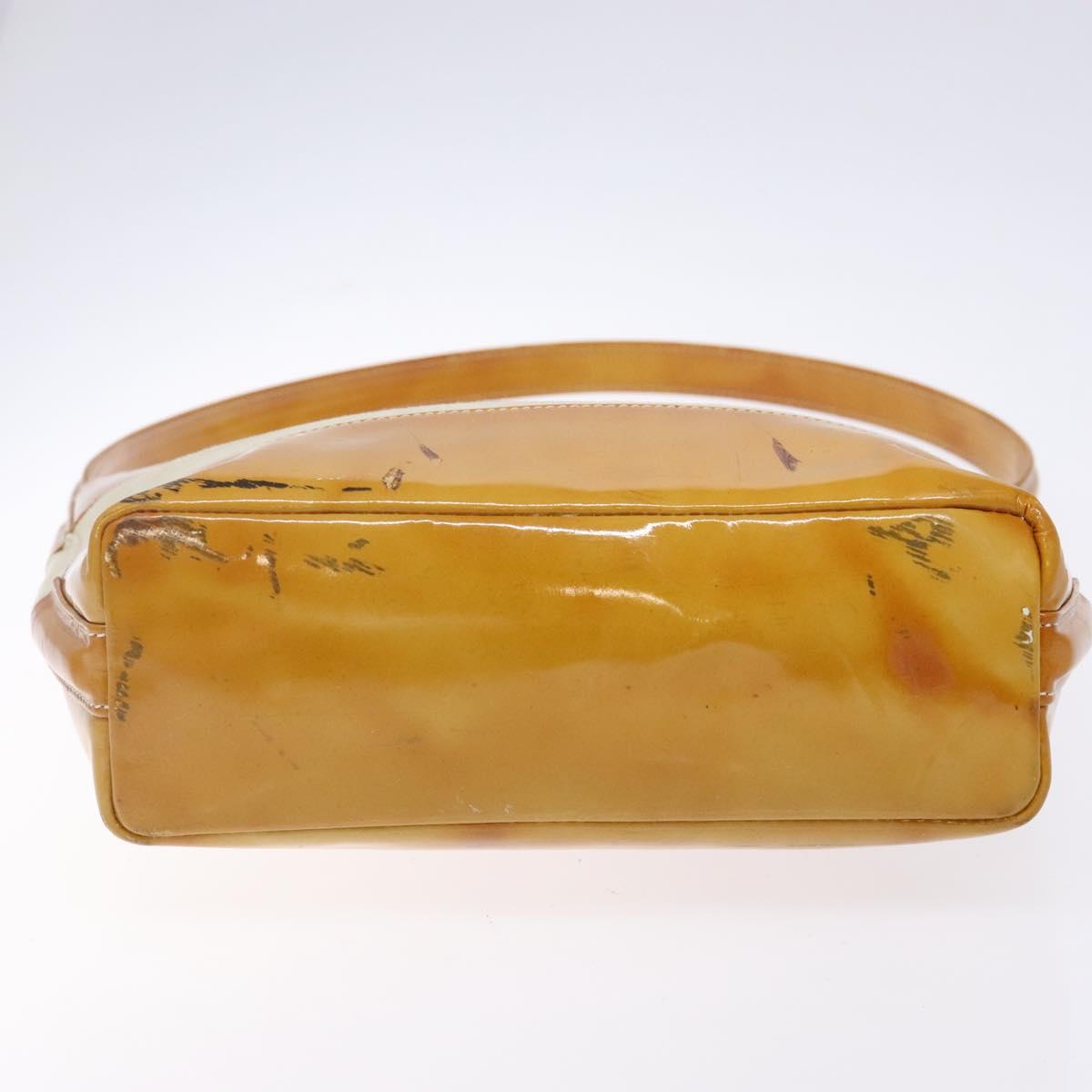 GUCCI Shoulder Bag Enamel Orange Silver 000 1013 0555 Auth bs29061