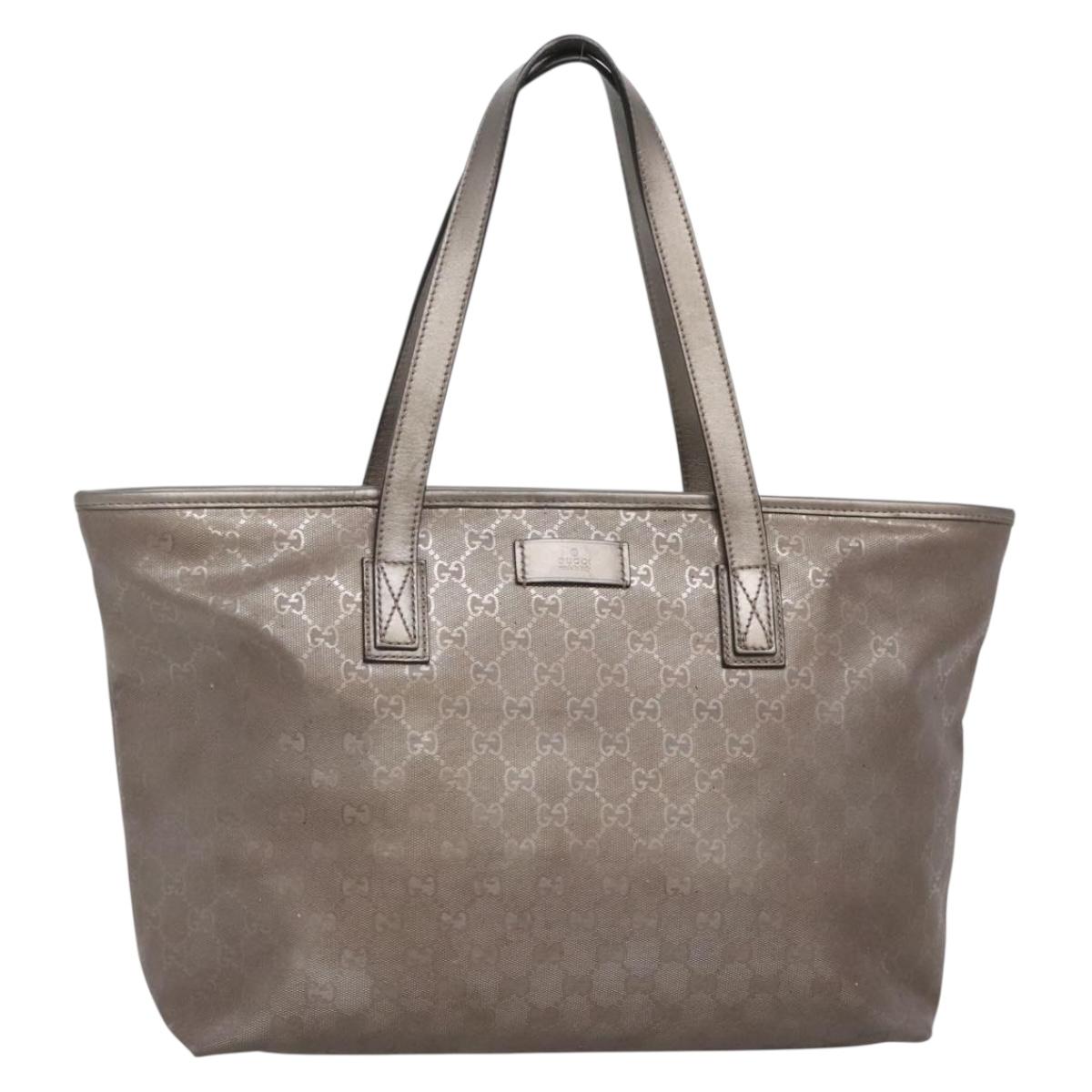 GUCCI GG Implementation Tote Bag PVC Pink Silver 211137 Auth bs29066